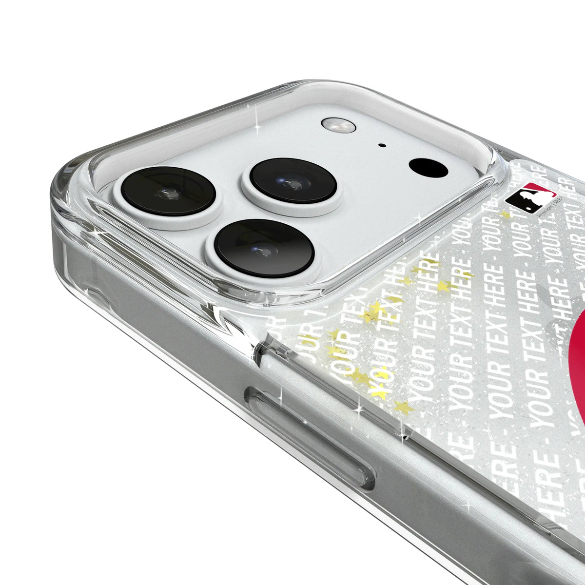 Cincinnati Reds Personalized EndZone Plus iPhone Glitter Phone Case for Apple iPhone - Detail#Device_iPhone 18 Pro