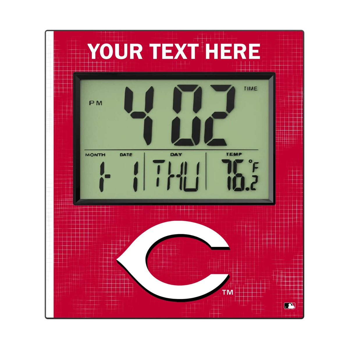 Cincinnati Reds Personalized Hatch Wall Clock