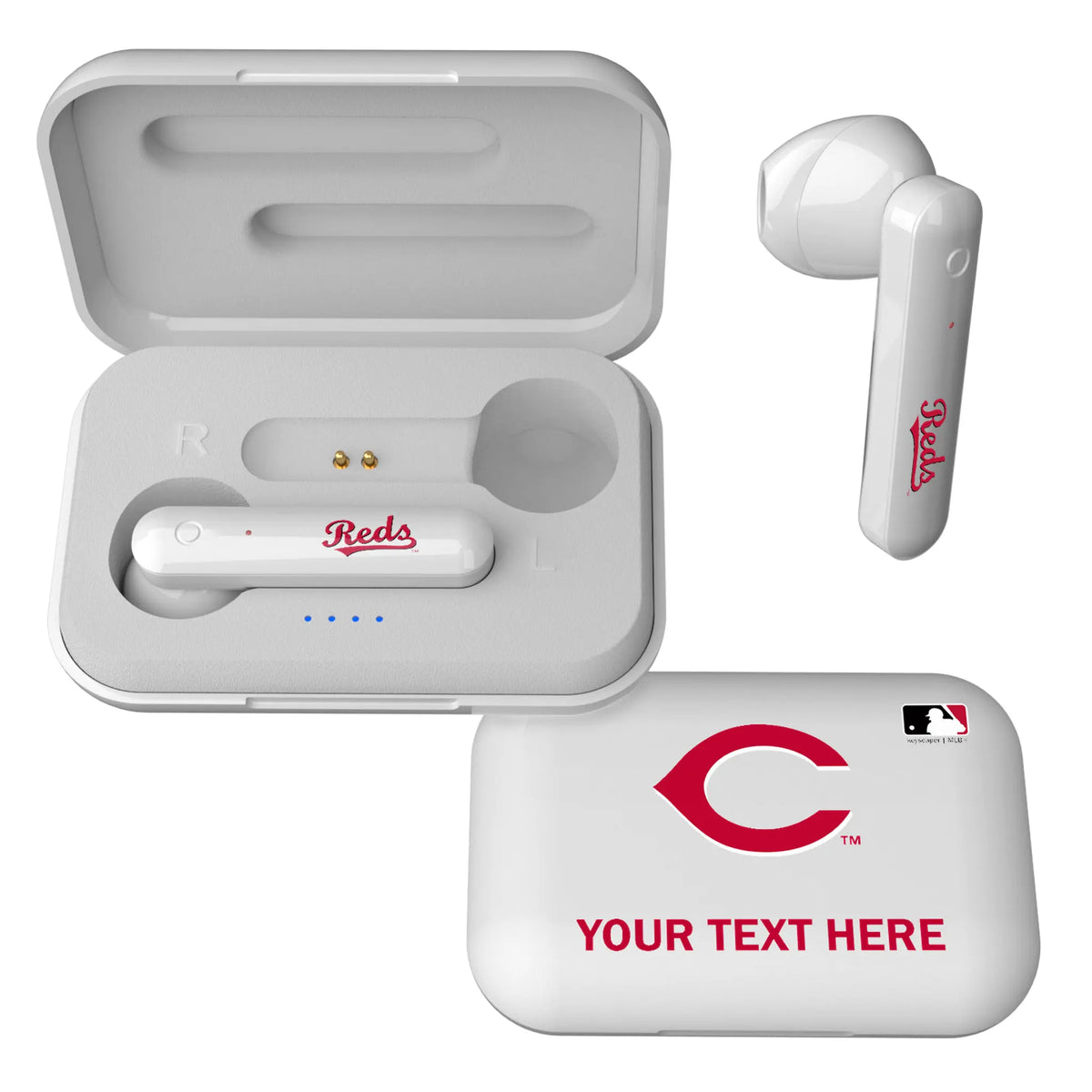 Cincinnati Reds Personalized Insignia Wireless TWS Earbuds