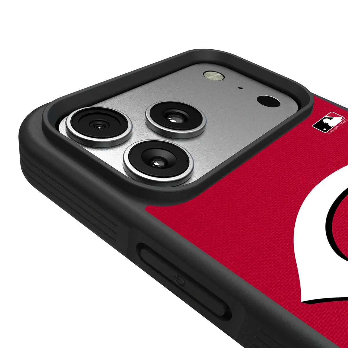 Cincinnati Reds Personalized Stripe iPhone Bump Phone Case for Apple iPhone - Detail#Device_iPhone 17 Pro Max