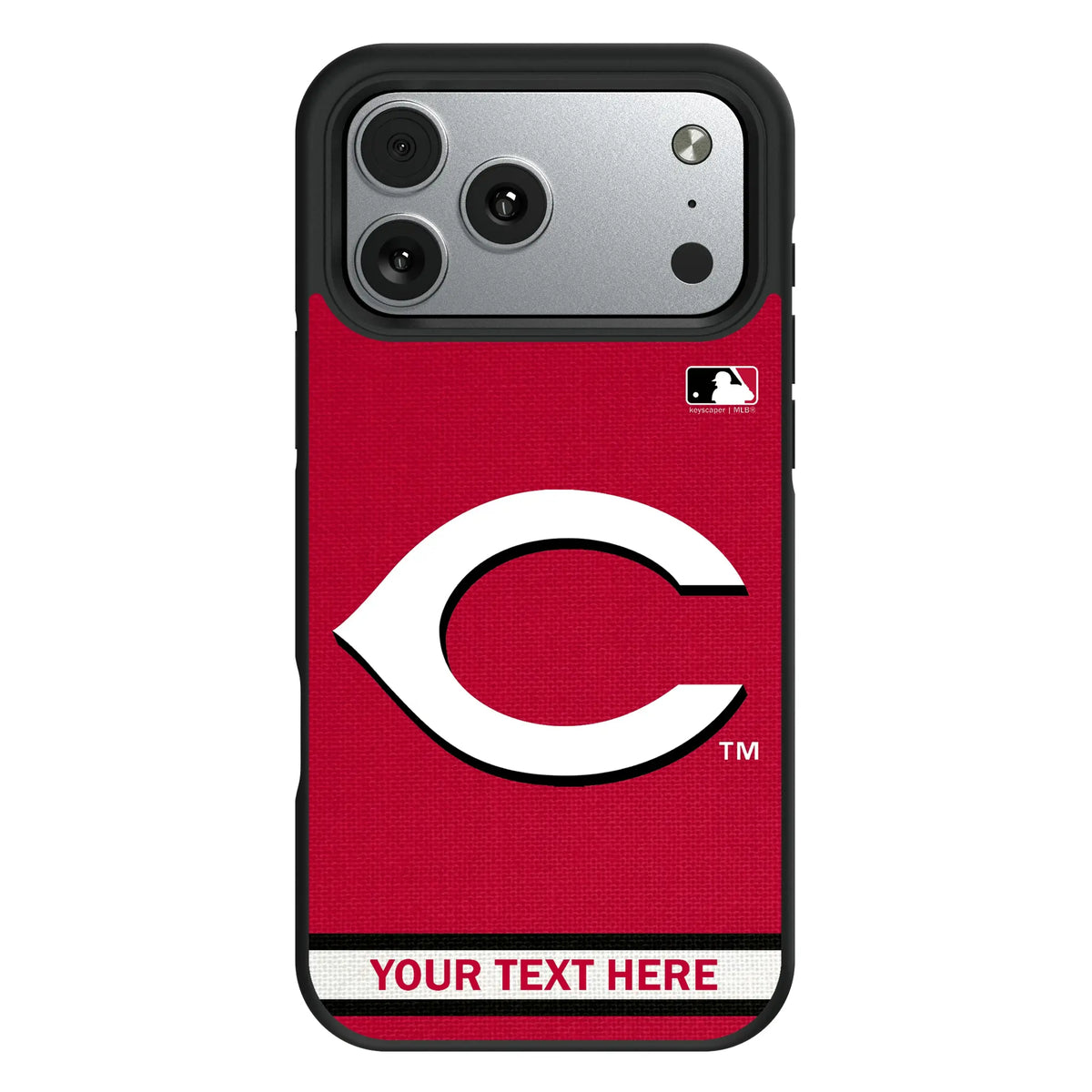 Cincinnati Reds Personalized Stripe iPhone Bump Phone Case for Apple iPhone#Device_iPhone 17 Pro Max