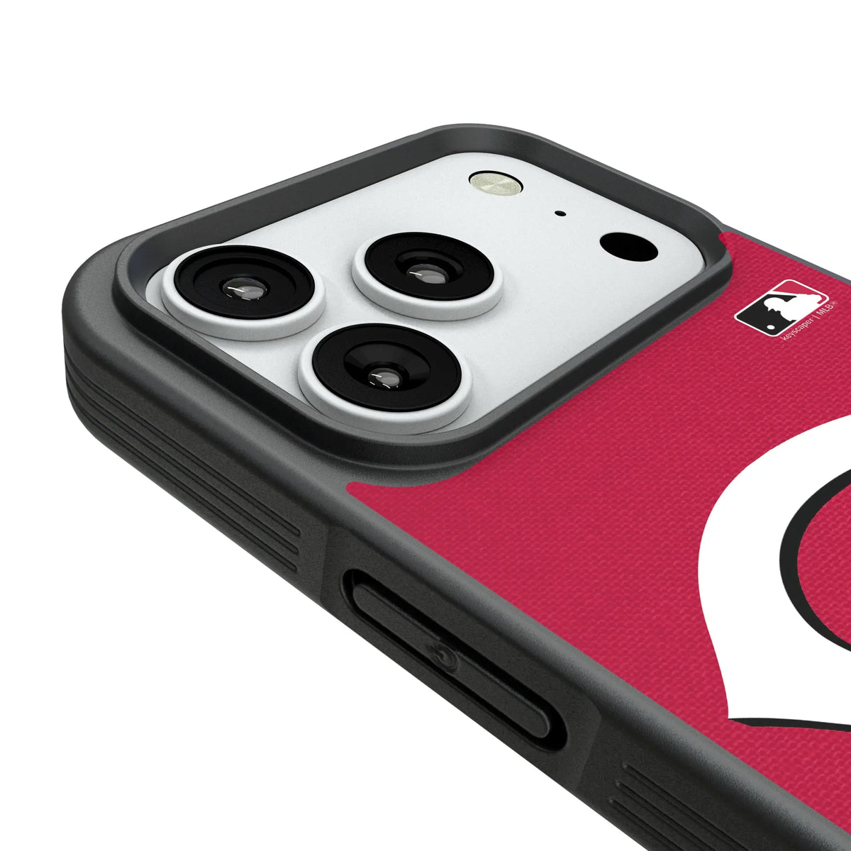 Cincinnati Reds Personalized Stripe iPhone Bump Phone Case for Apple iPhone - Detail#Device_iPhone 18 Pro