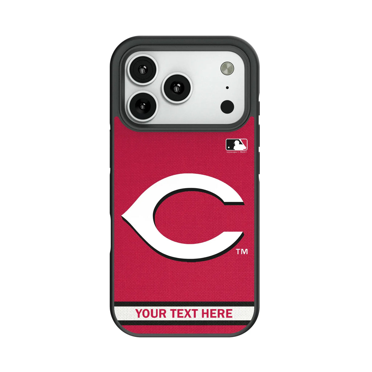 Cincinnati Reds Personalized Stripe Bump Phone Case for Apple iPhone