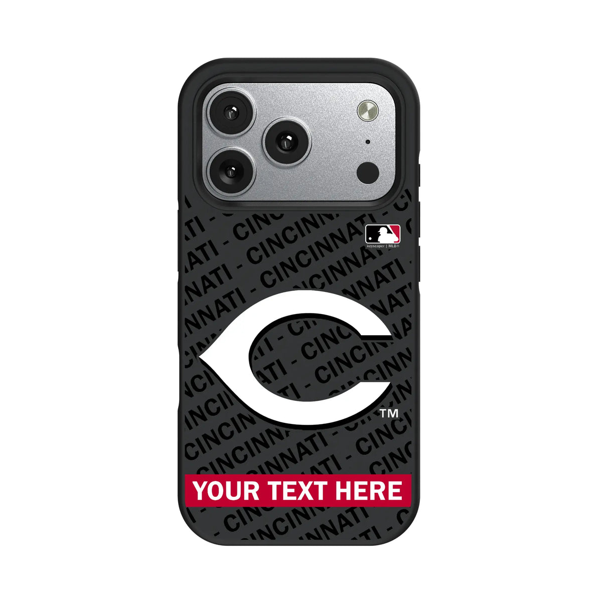 Cincinnati Reds Personalized Tilt iPhone Bump Phone Case for Apple iPhone#Device_iPhone 17 Pro