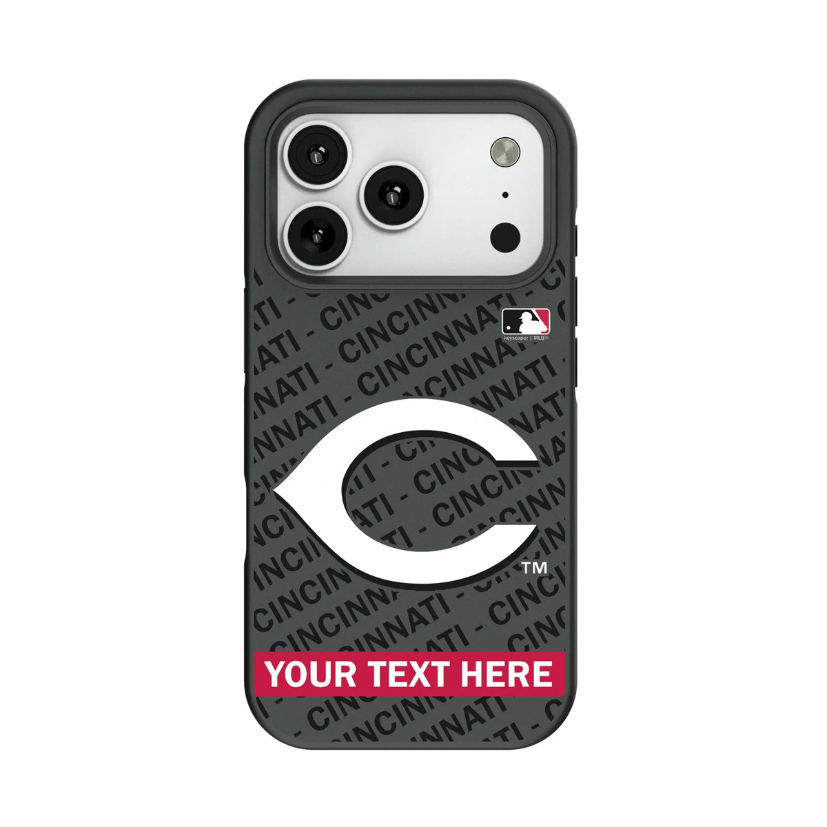 Cincinnati Reds Personalized Tilt Bump Phone Case for Apple iPhone