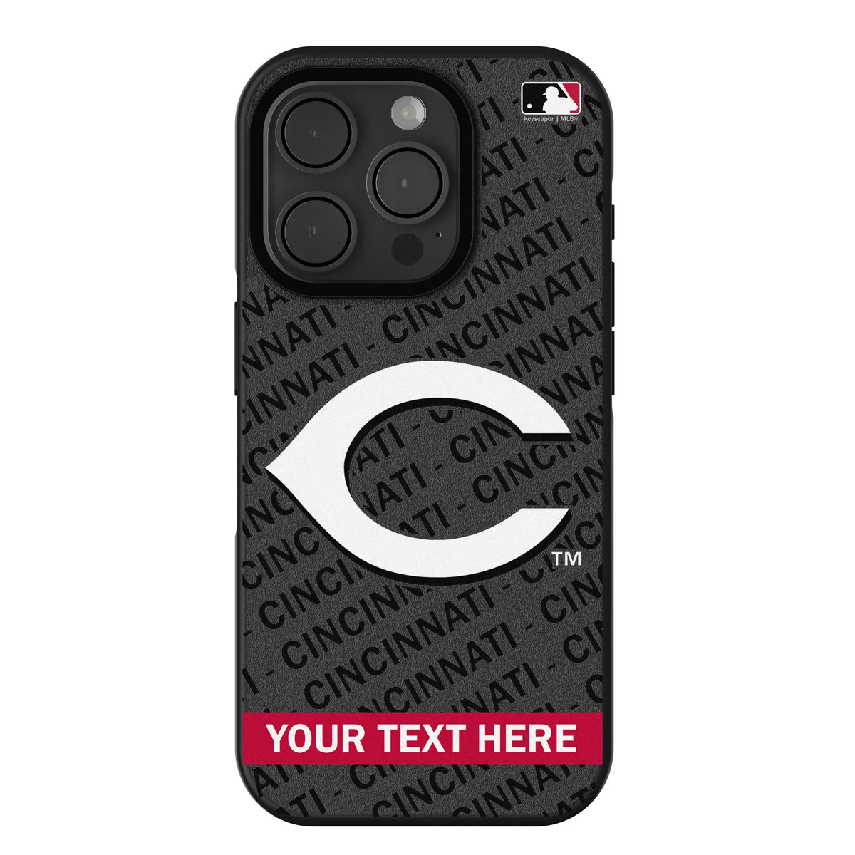 Cincinnati Reds Personalized Tilt iPhone Bump Phone Case for Apple iPhone