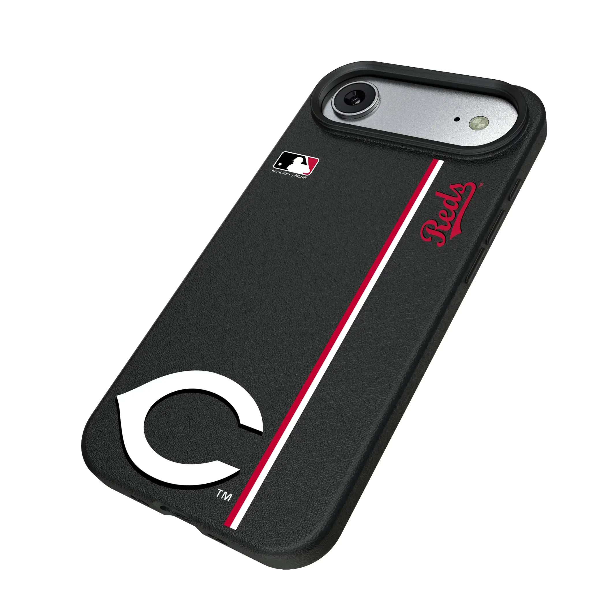 Cincinnati Reds Sidebar iPhone MagSafe Compatible Phone Case for Apple iPhone - Isometric View#Device_iPhone Air