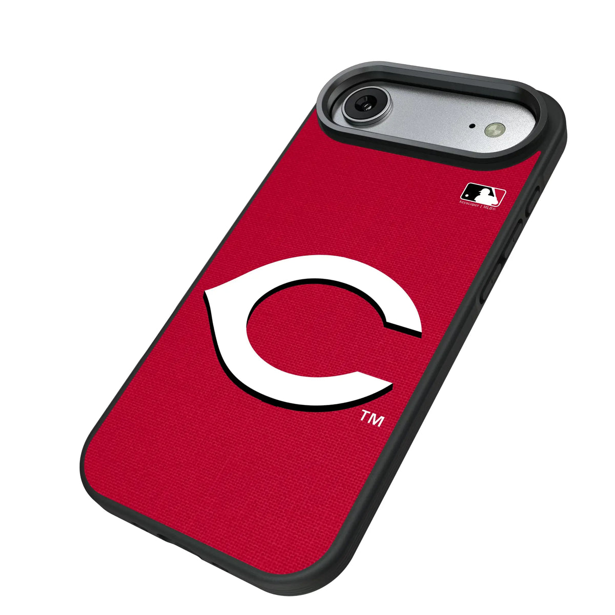 Cincinnati Reds Solid iPhone Bump Phone Case for Apple iPhone - Isometric View#Device_iPhone Air