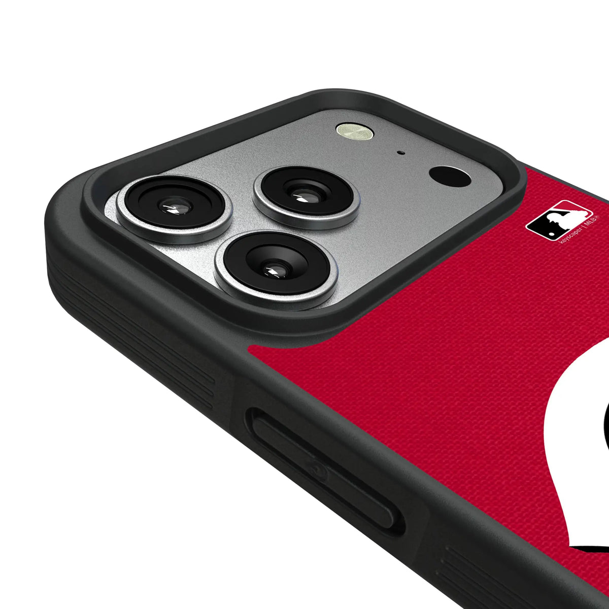 Cincinnati Reds Solid iPhone Bump Phone Case for Apple iPhone - Detail#Device_iPhone 17 Pro