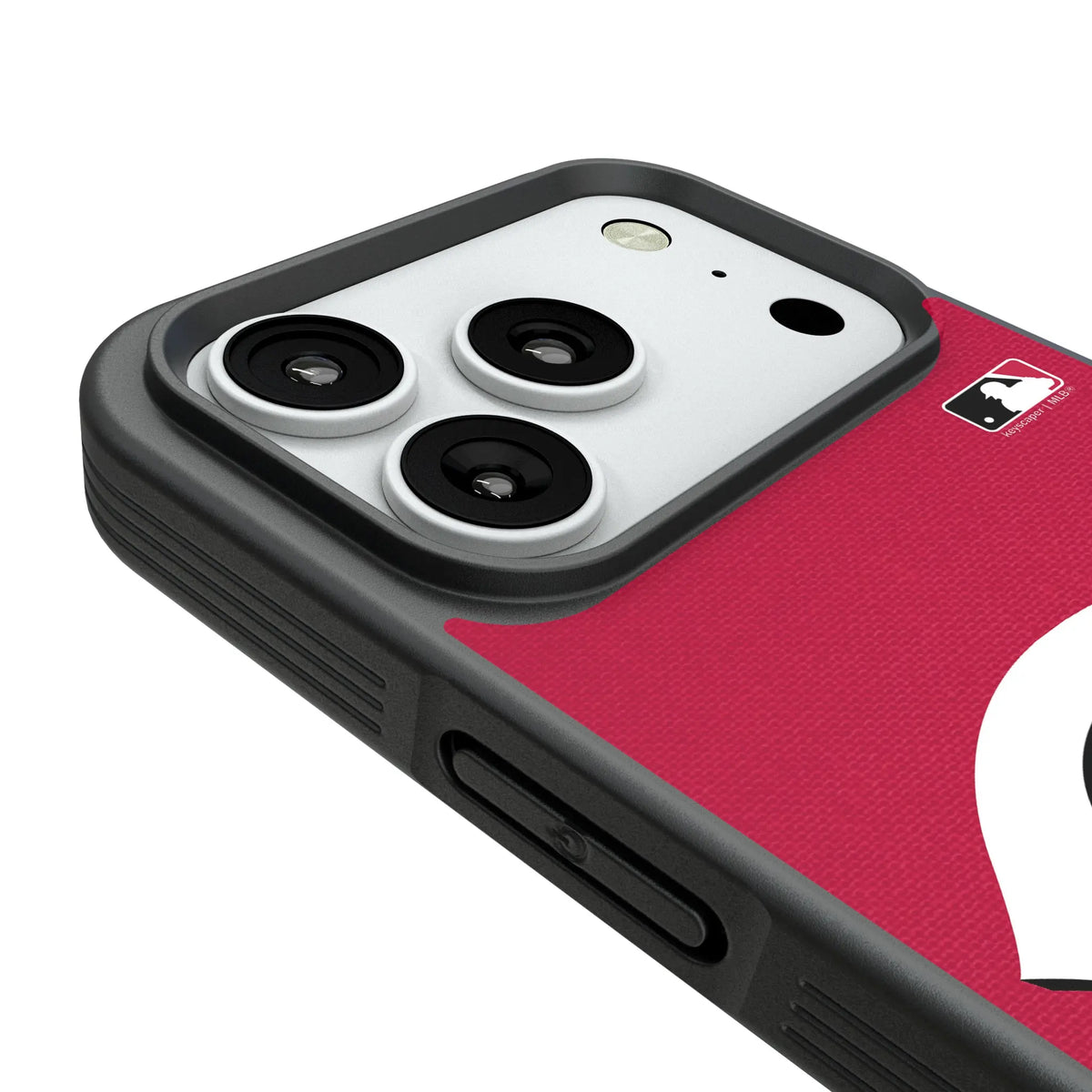 Cincinnati Reds Solid iPhone Bump Phone Case for Apple iPhone - Detail#Device_iPhone 18 Pro