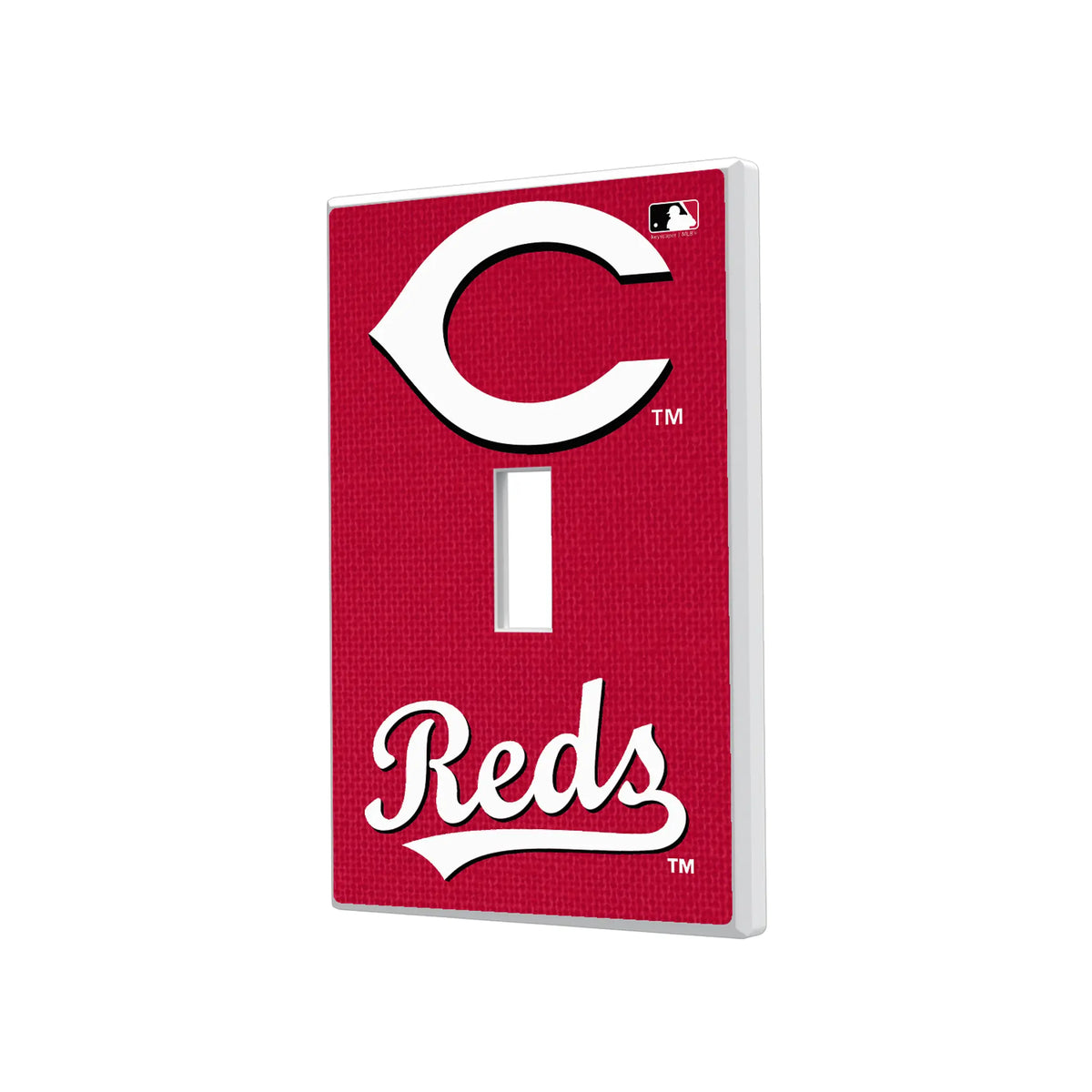 Cincinnati Reds Solid Hidden-Screw Light Switch Plate#Style_Single Toggle