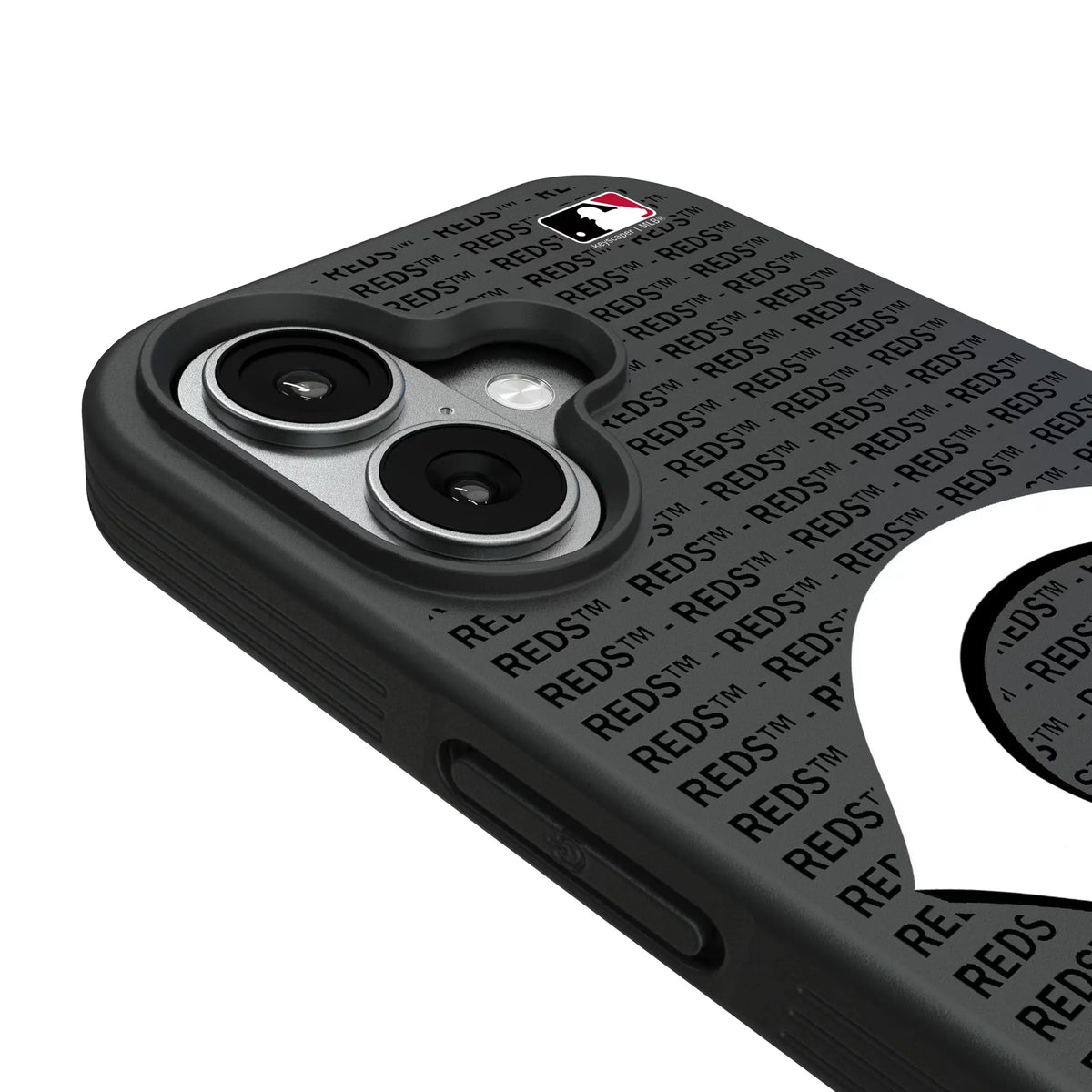 Cincinnati Reds Text Backdrop iPhone Bump Phone Case for Apple iPhone - Detail#Device_iPhone 17