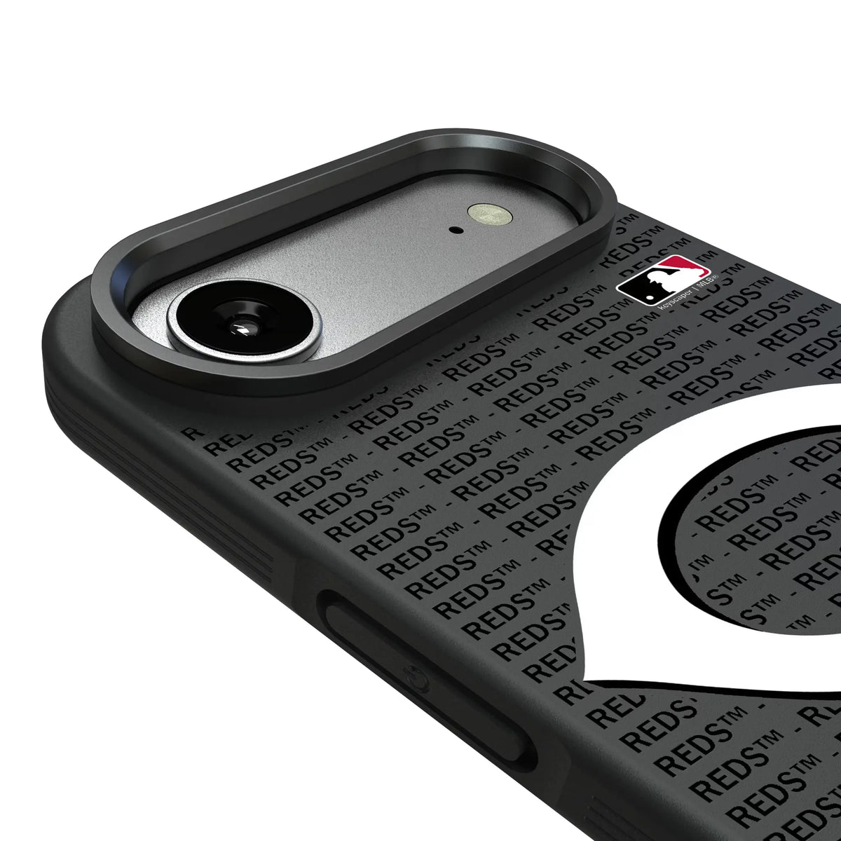 Cincinnati Reds Text Backdrop iPhone Bump Phone Case for Apple iPhone - Detail#Device_iPhone Air