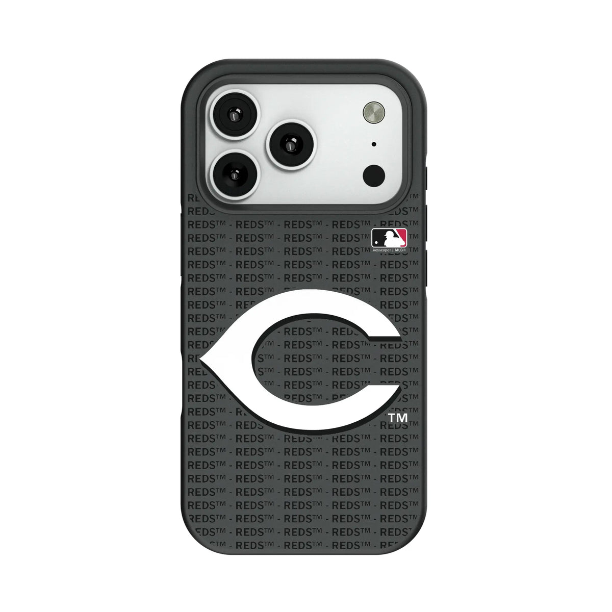 Cincinnati Reds Text Backdrop Bump Phone Case for Apple iPhone