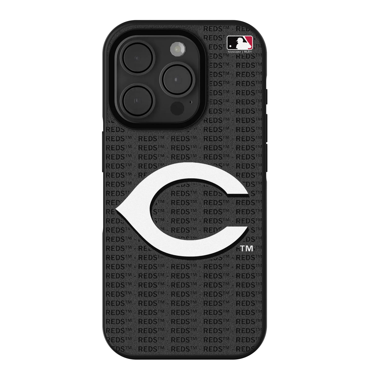 Cincinnati Reds Text Backdrop iPhone Bump Phone Case for Apple iPhone