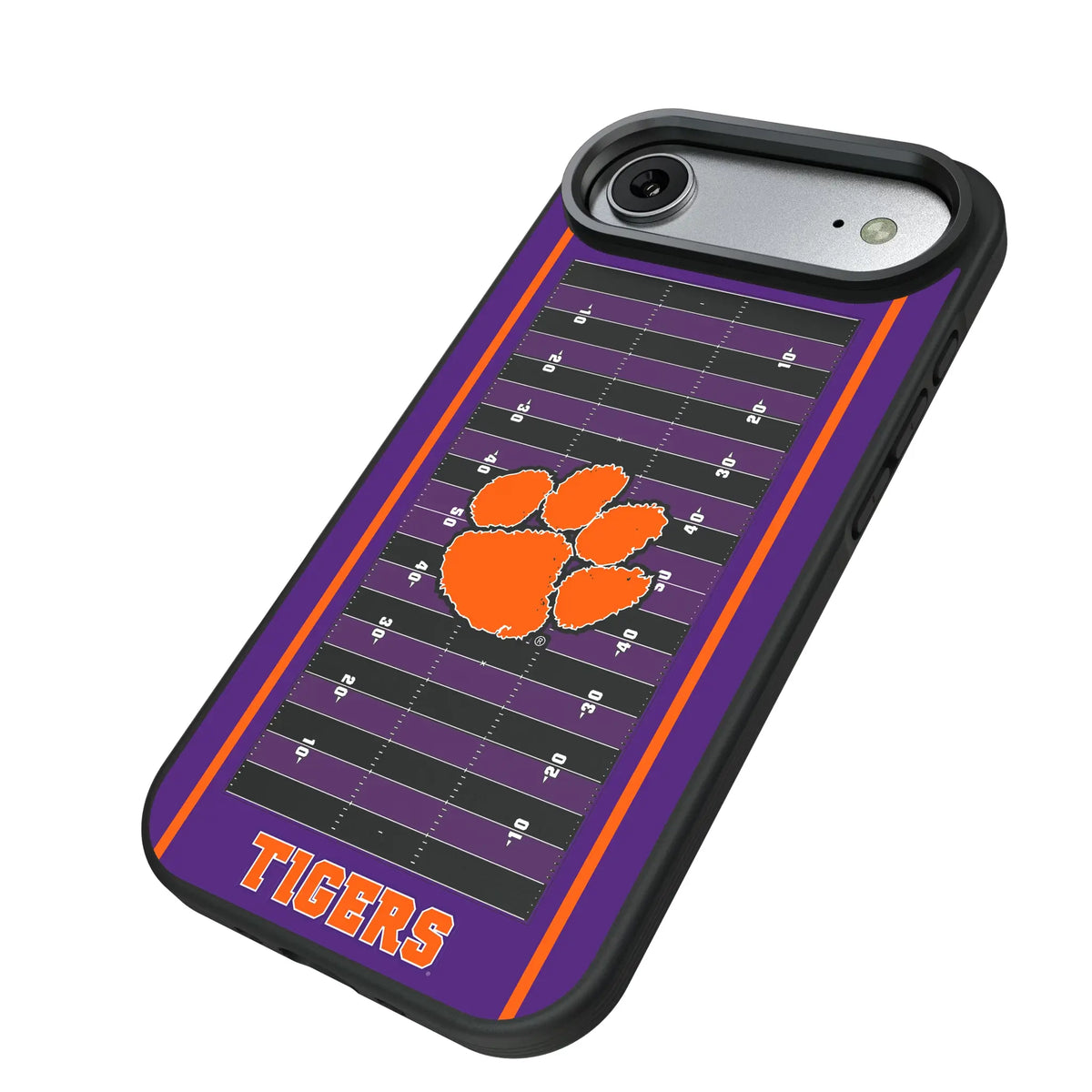 Clemson University Tigers Field iPhone Bump Phone Case for Apple iPhone - Isometric View#Device_iPhone Air