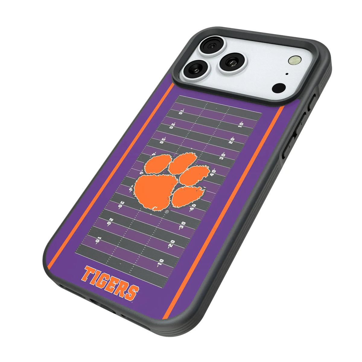 Clemson University Tigers Field iPhone Bump Phone Case for Apple iPhone - Isometric View#Device_iPhone 18 Pro Max