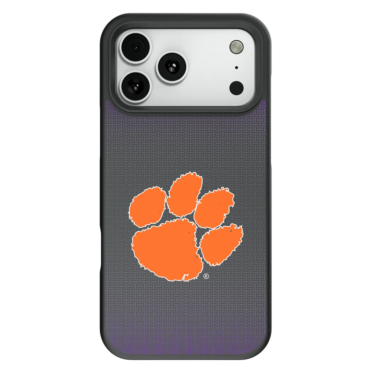 Clemson University Tigers Linen Bump Phone Case for Apple iPhone