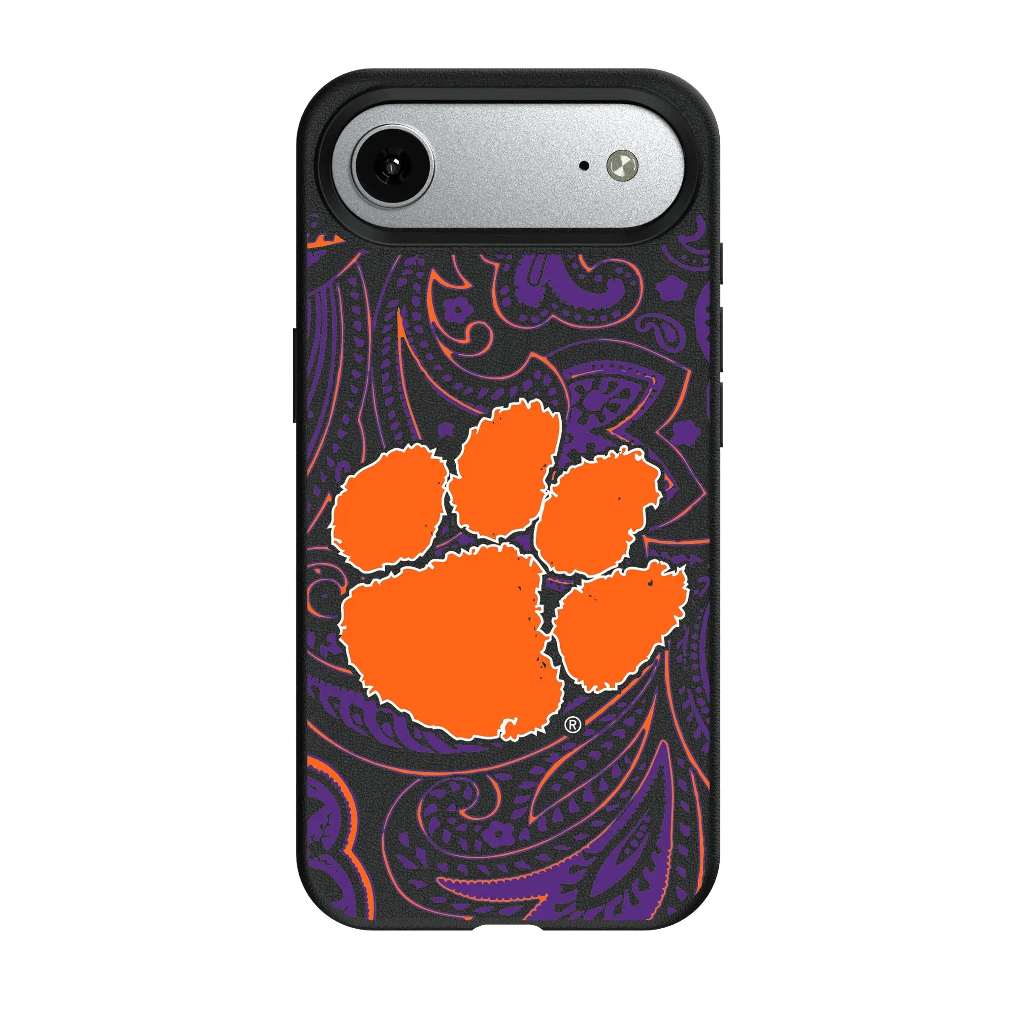 Clemson University Tigers Paisley iPhone MagSafe Compatible Phone Case for Apple iPhone#Device_iPhone Air