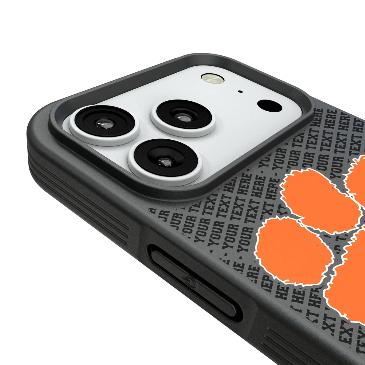 Clemson University Tigers Personalized EndZone Plus iPhone Bump Phone Case for Apple iPhone - Detail#Device_iPhone 18 Pro