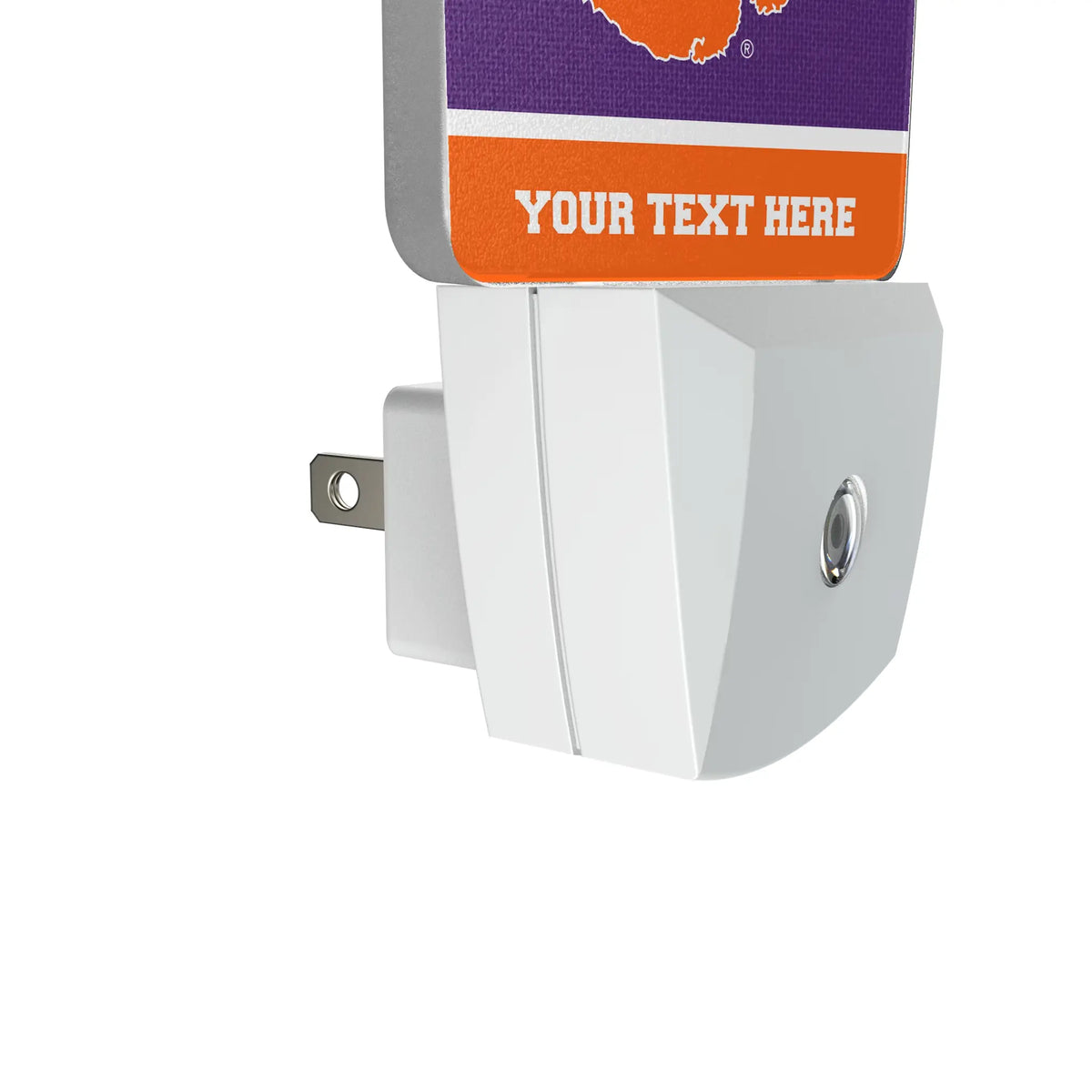 Clemson University Tigers Personalized Endzone Solid Night Light 2-Pack - Detail