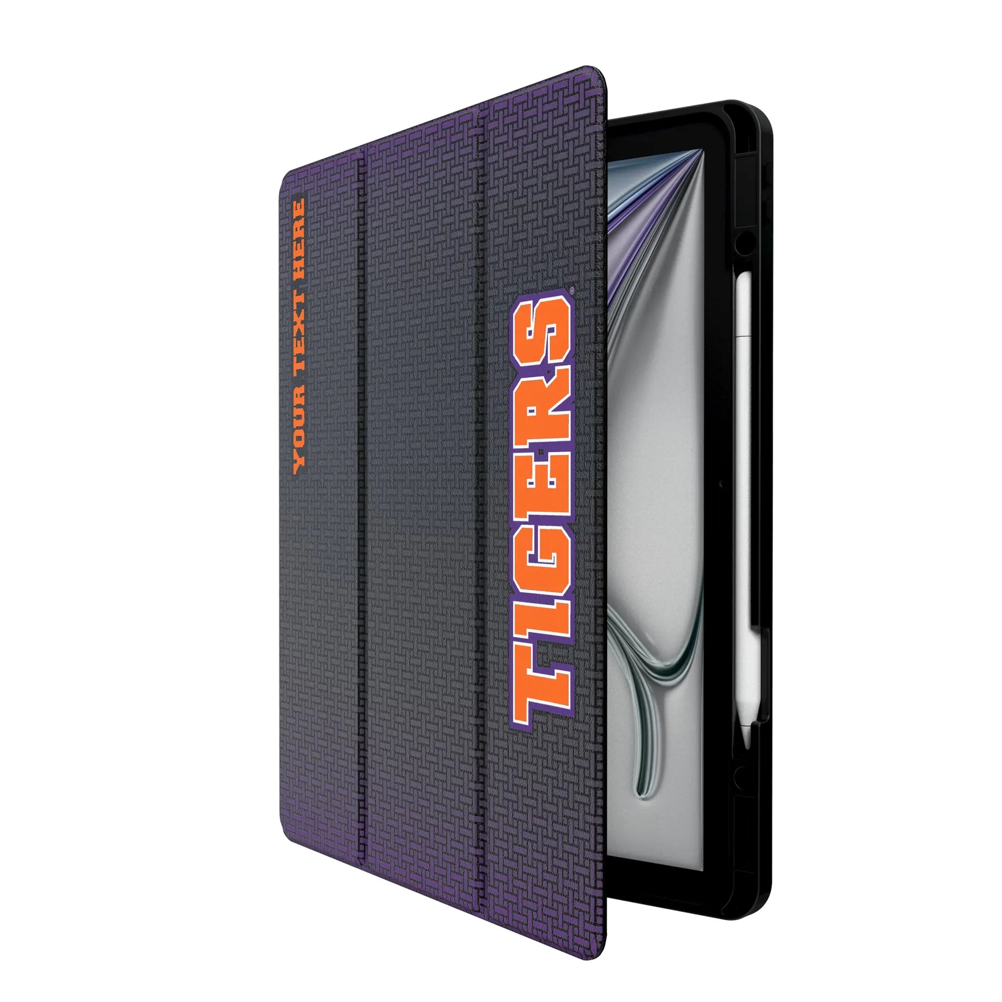 Clemson University Tigers Personalized Linen iPad Tablet Case for Apple iPad