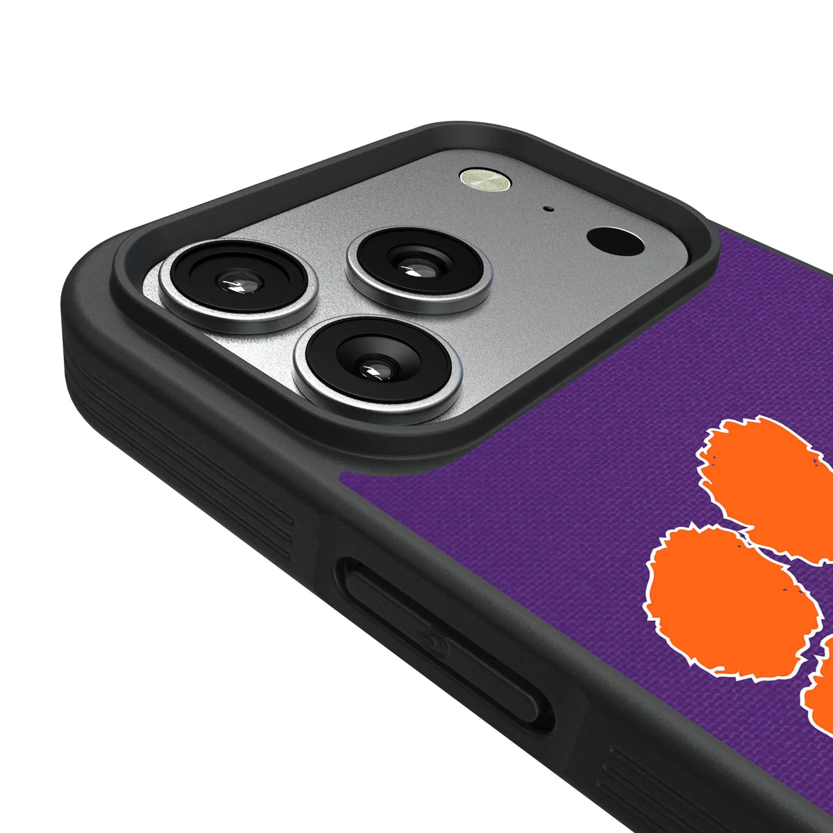 Clemson University Tigers Personalized Stripe iPhone Bump Phone Case for Apple iPhone - Detail#Device_iPhone 17 Pro