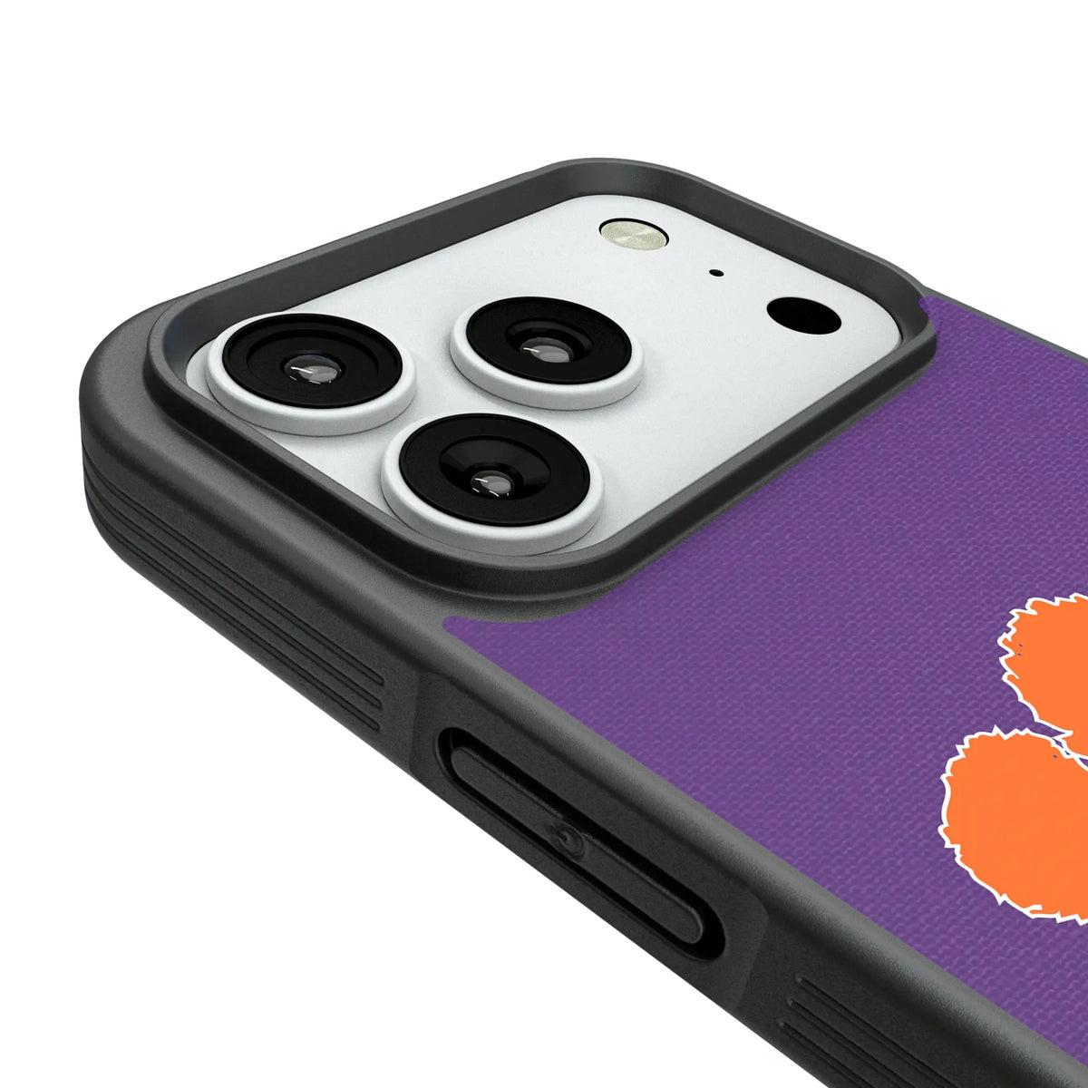 Clemson University Tigers Solid iPhone Bump Phone Case for Apple iPhone - Detail#Device_iPhone 18 Pro