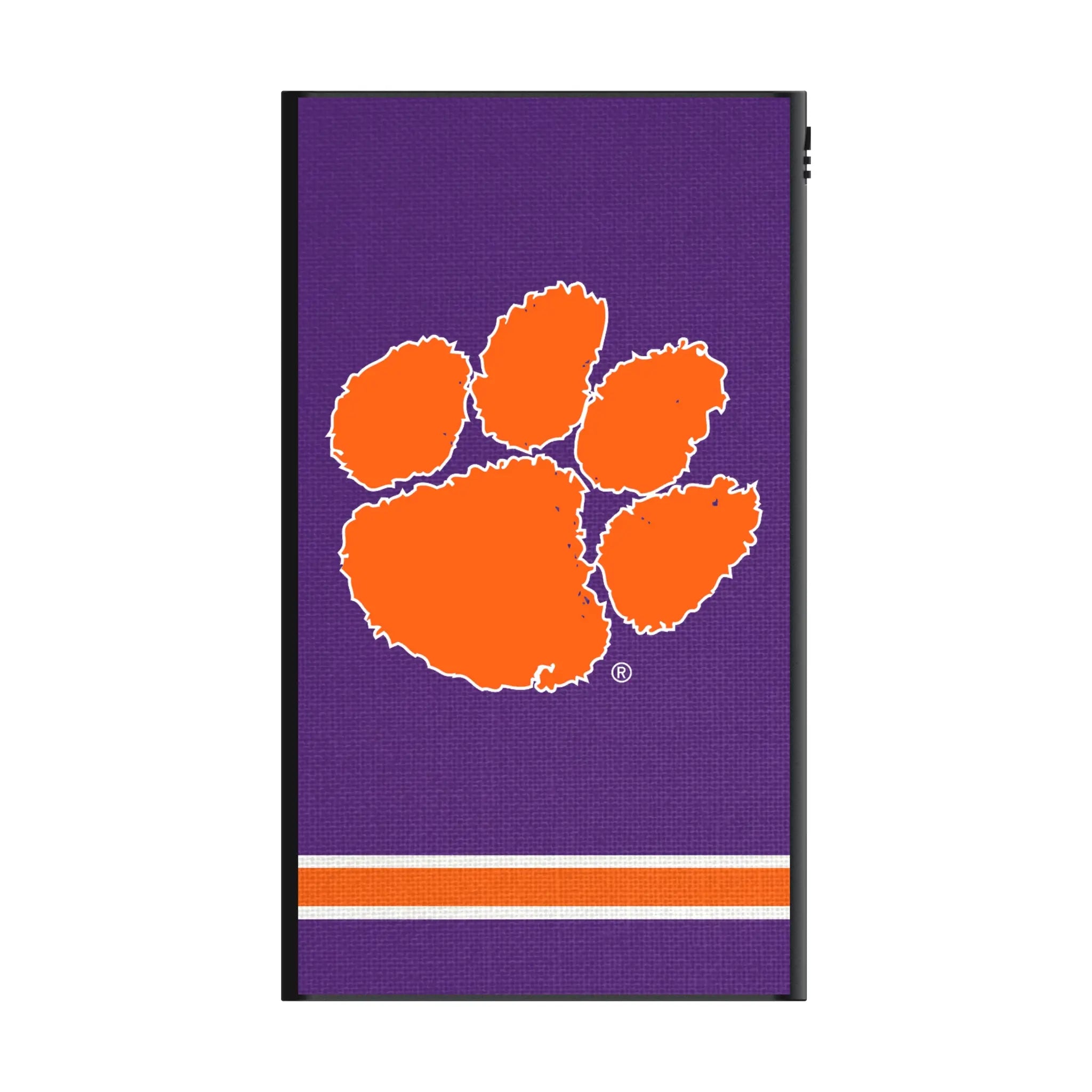 Clemson University Tigers Stripe 5000mAh Flat Power Bank
