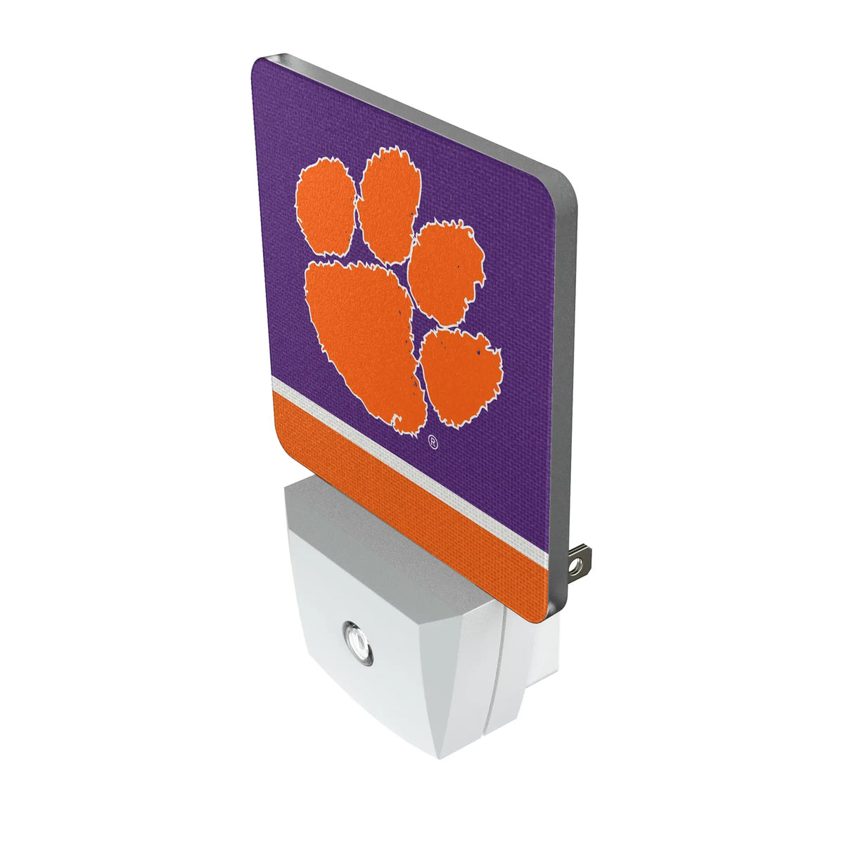 Clemson University Tigers Stripe Night Light 2-Pack - Isometric View