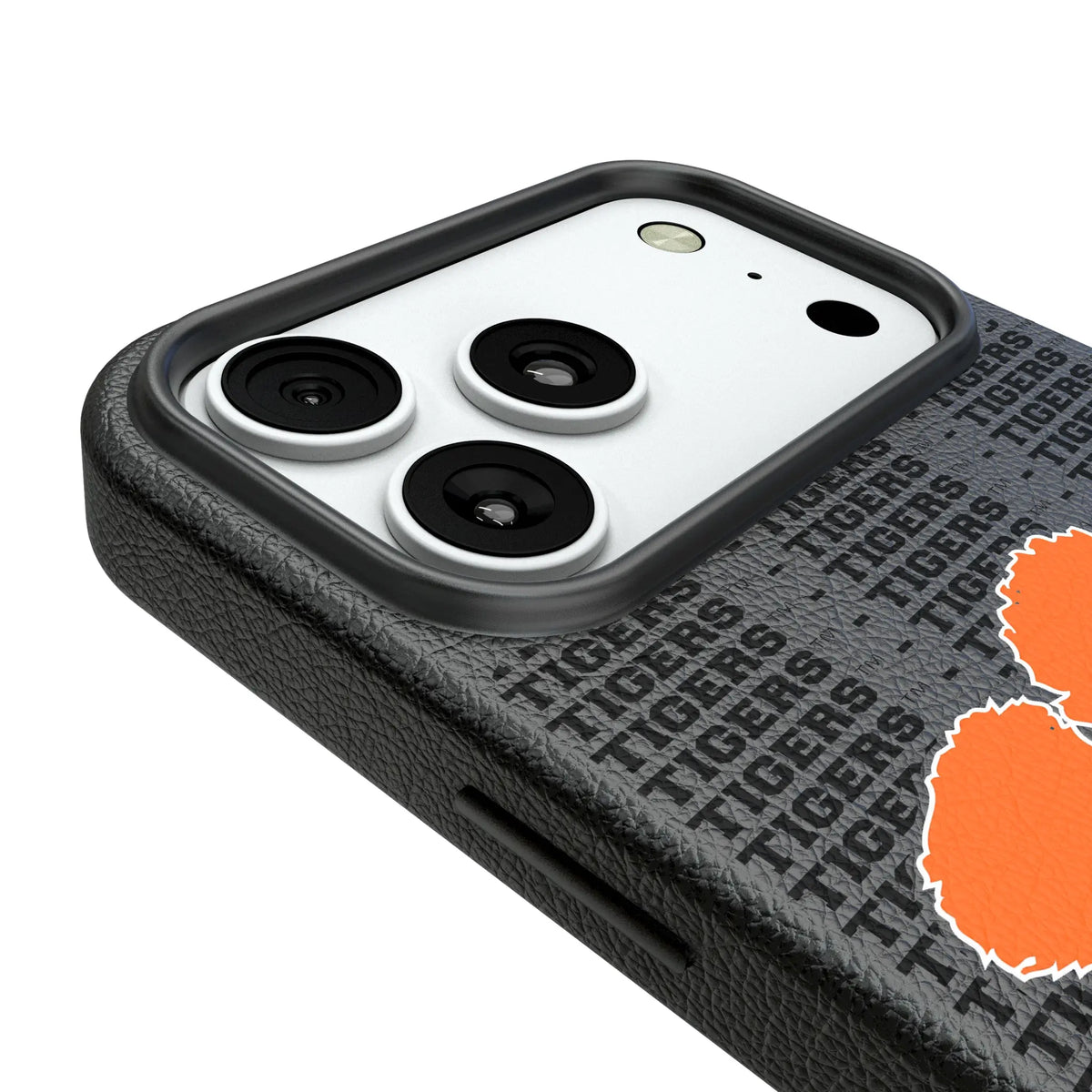 Clemson University Tigers Text Backdrop iPhone MagSafe Compatible Phone Case for Apple iPhone - Detail#Device_iPhone 18 Pro Max