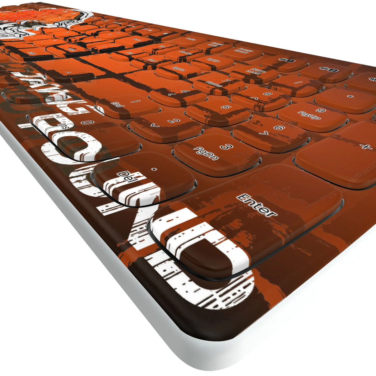 Cleveland Browns Brick KKB605 Curved Wireless Keyboard - Detail