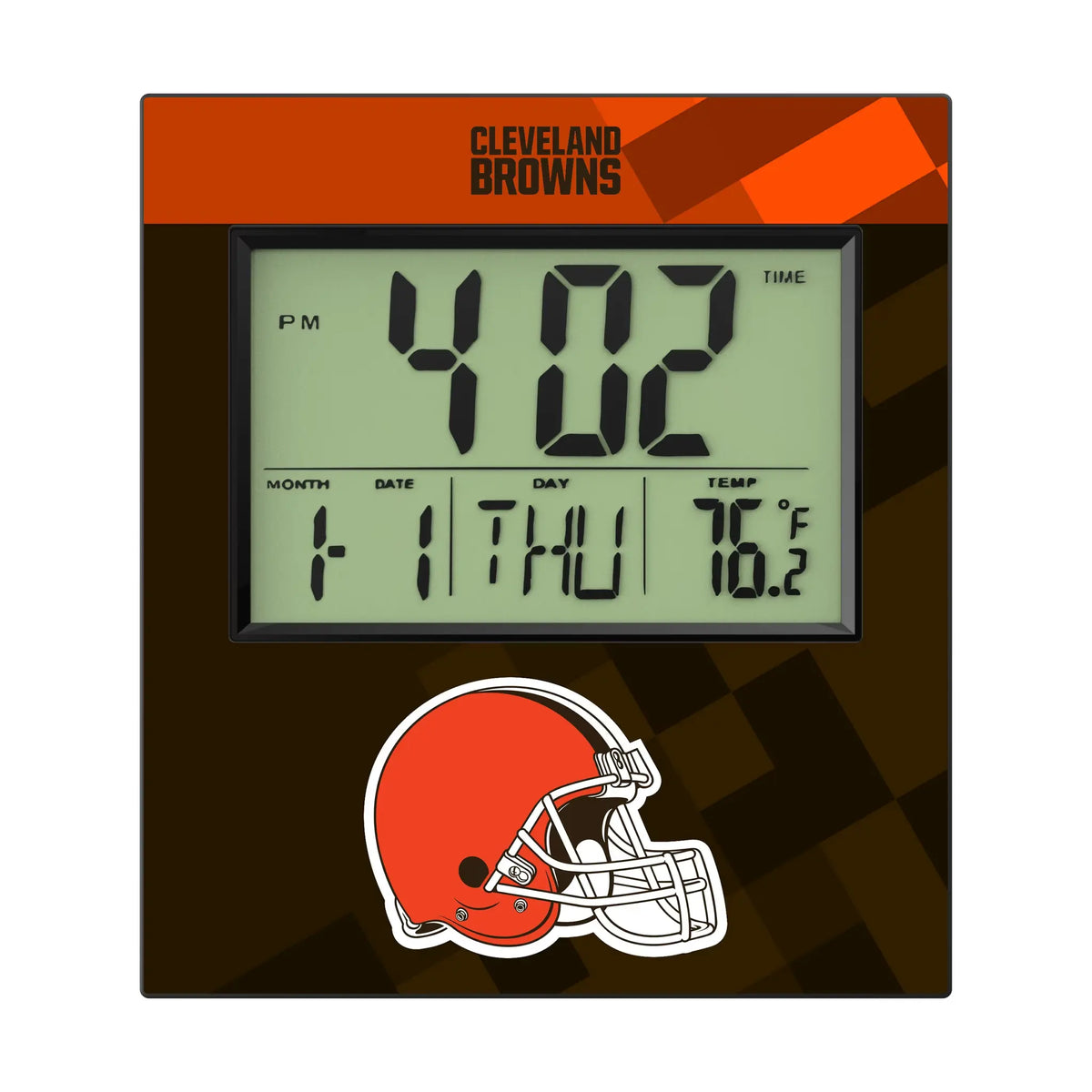 Cleveland Browns Color Block Wall Clock