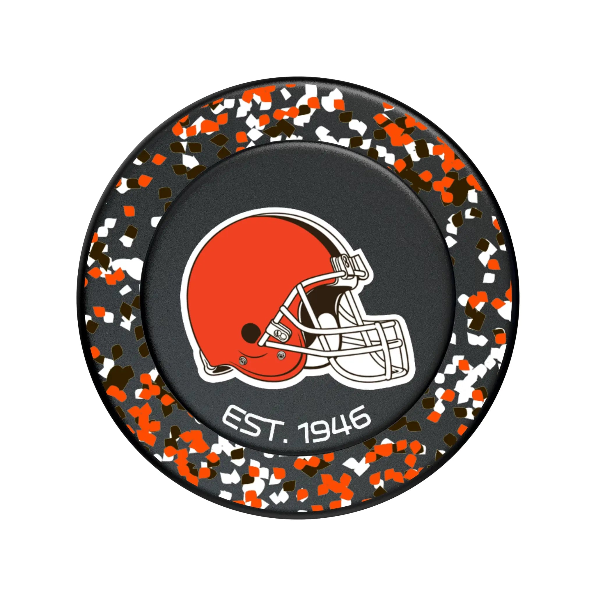 Cleveland Browns Confetti Popsockets Round Magnetic