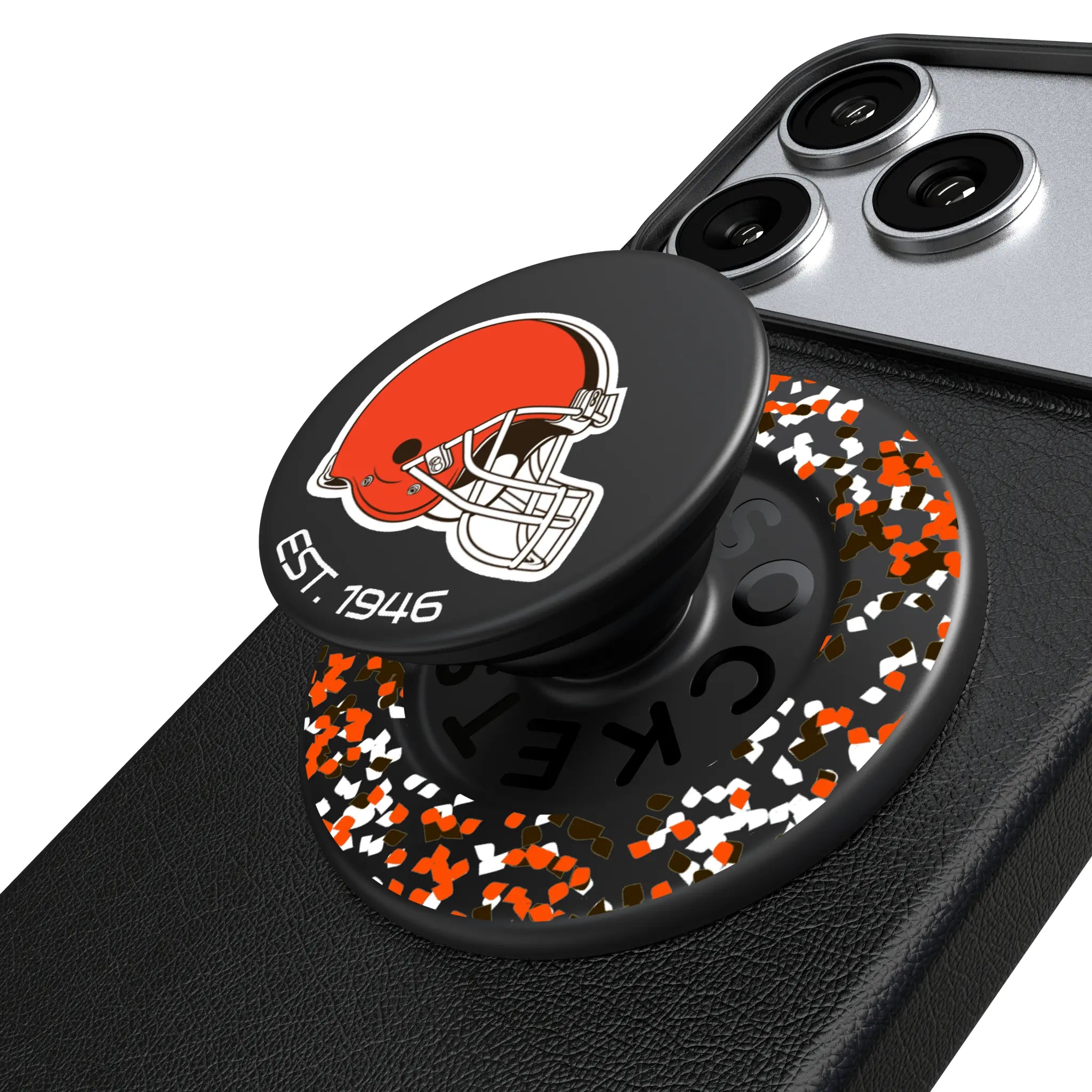 Cleveland Browns Confetti Popsockets Round Magnetic