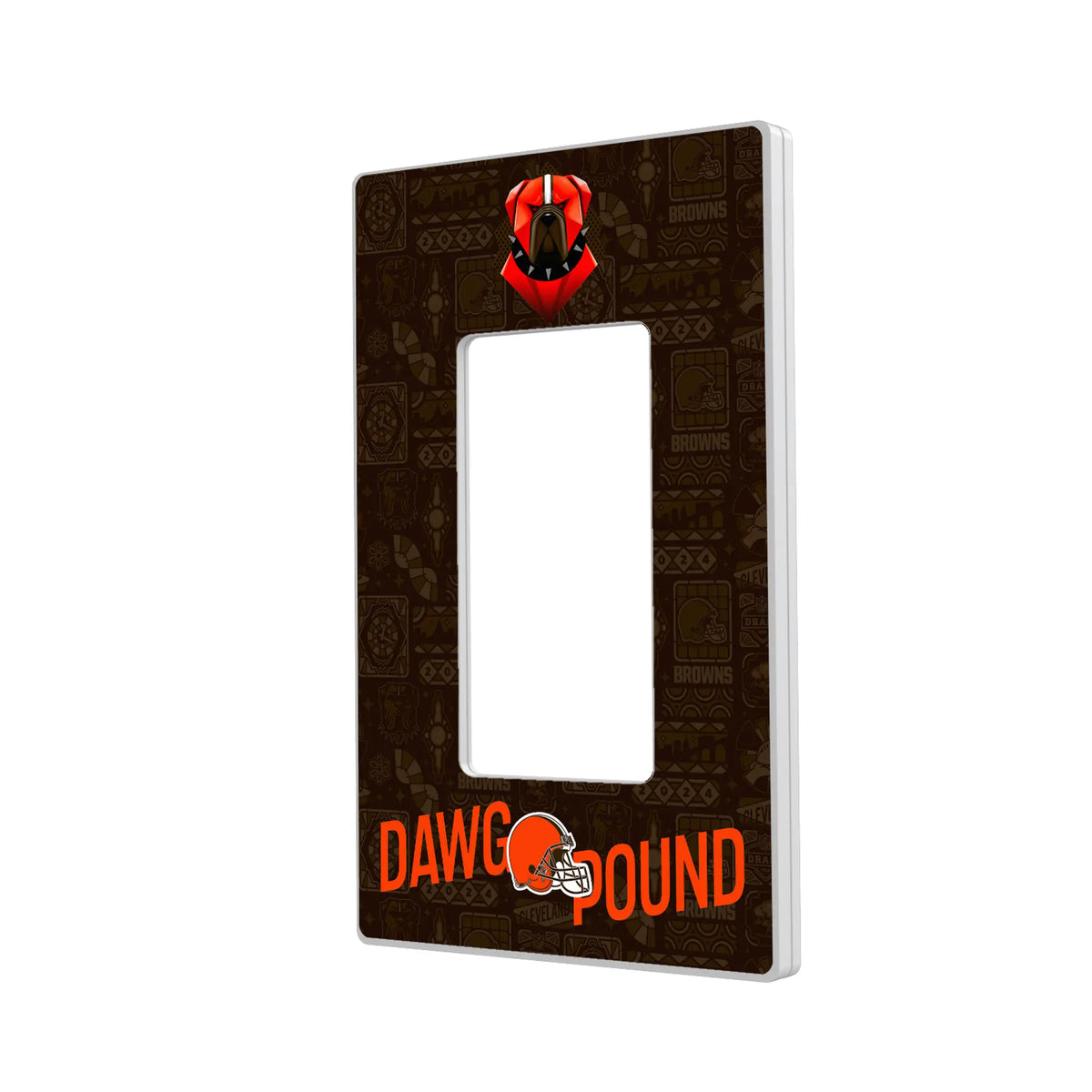 Cleveland Browns Deco Hidden-Screw Light Switch Plate#Style_Single Rocker