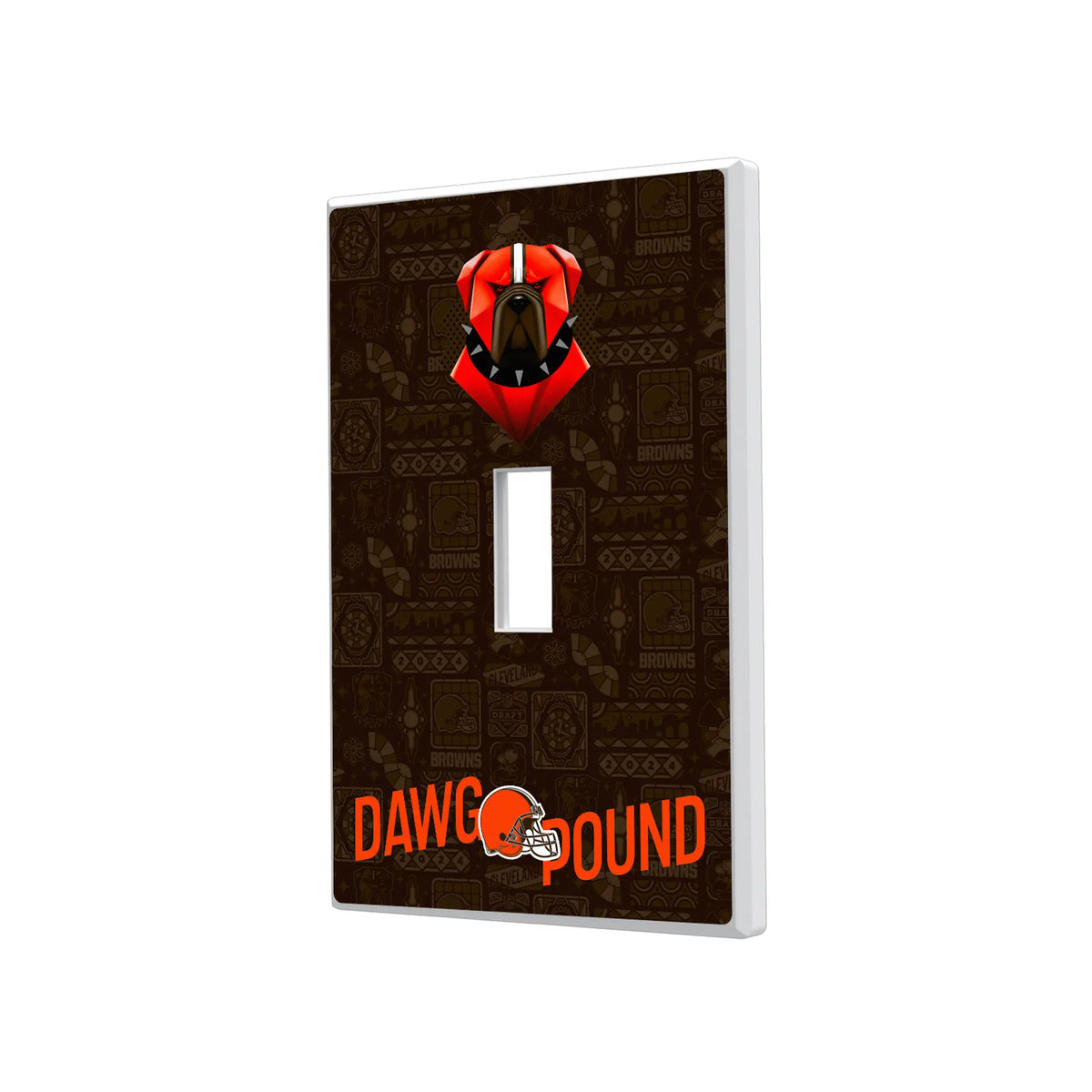 Cleveland Browns Deco Hidden-Screw Light Switch Plate#Style_Single Toggle