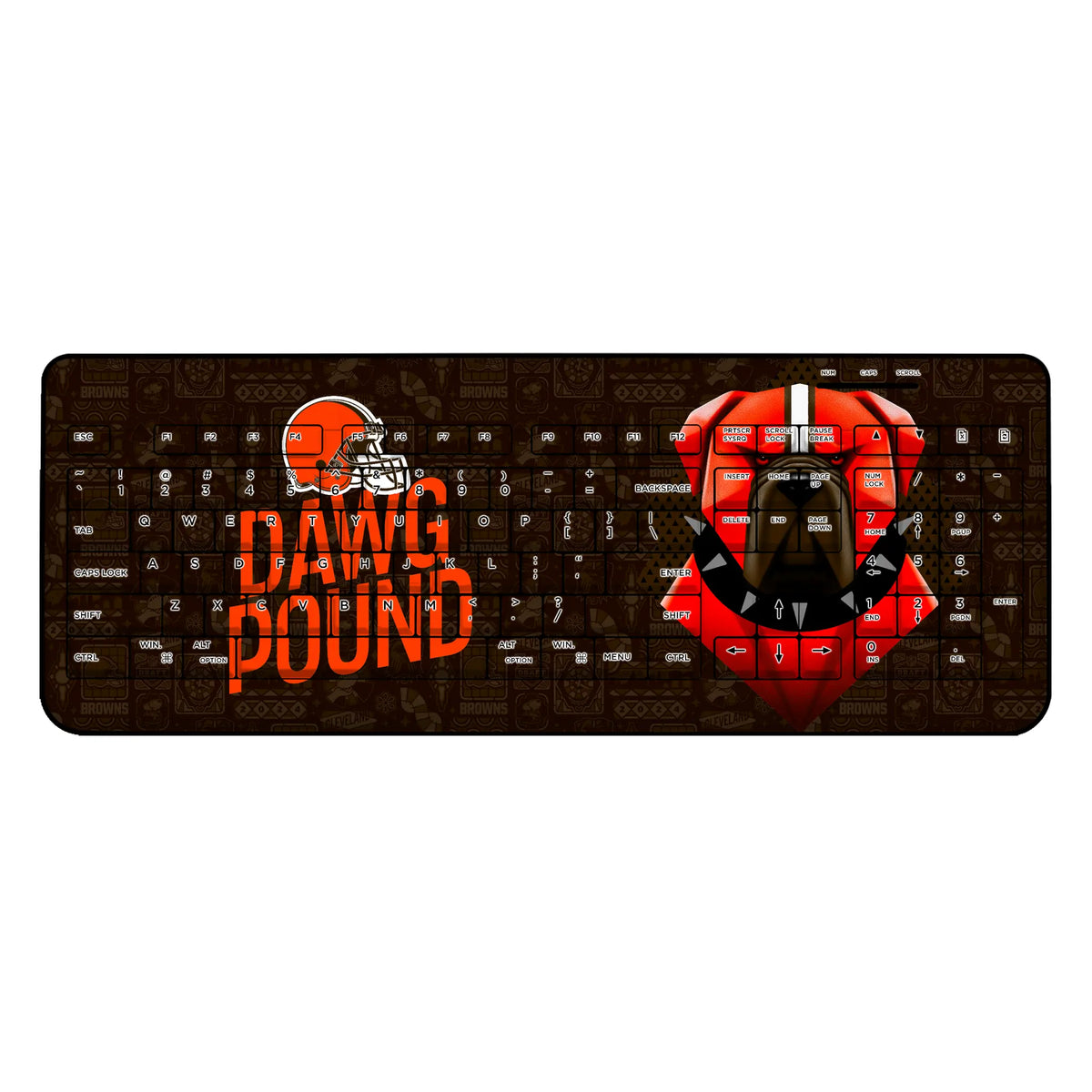 Cleveland Browns Deco Wireless USB Keyboard