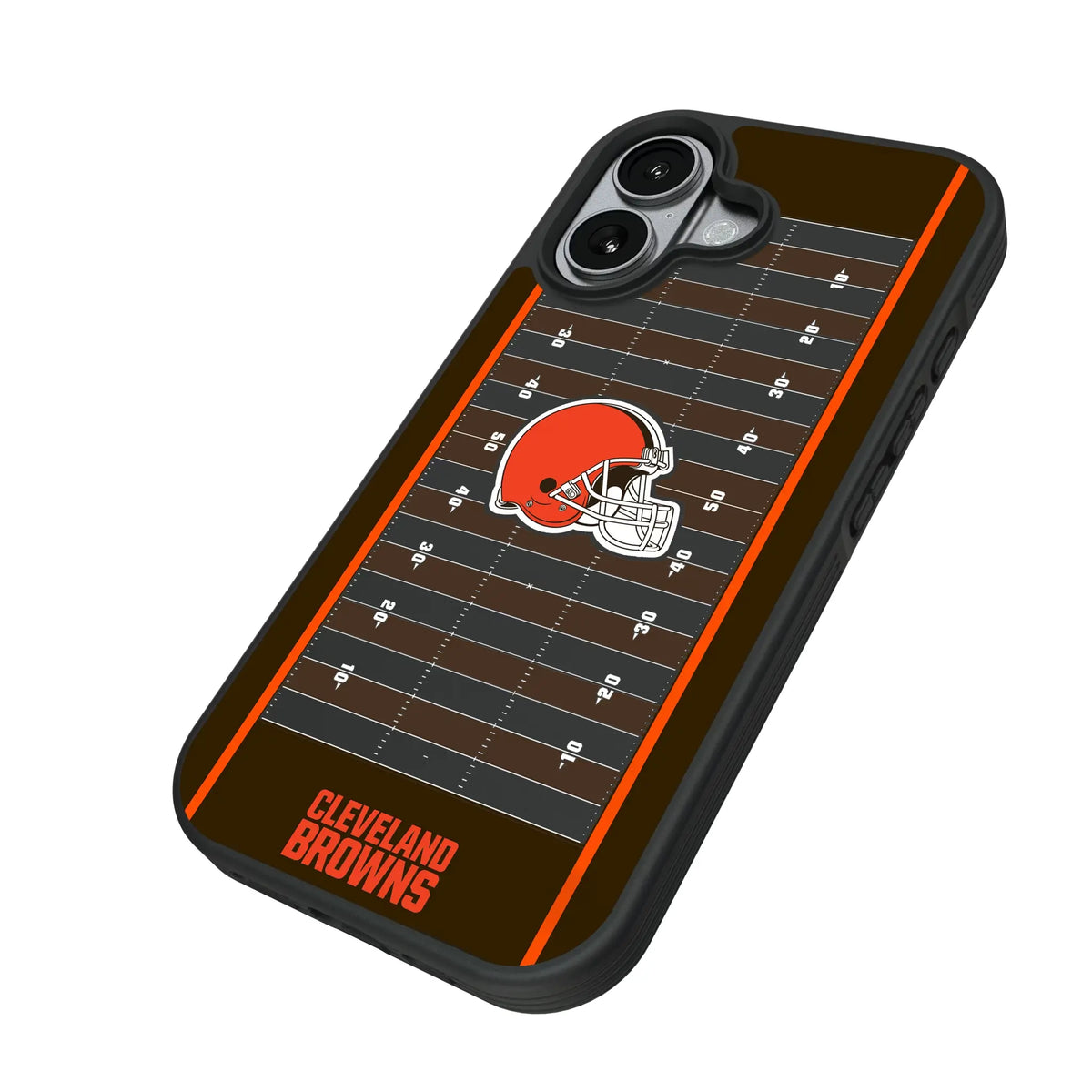 Cleveland Browns Field iPhone Bump Phone Case for Apple iPhone - Isometric View#Device_iPhone 17