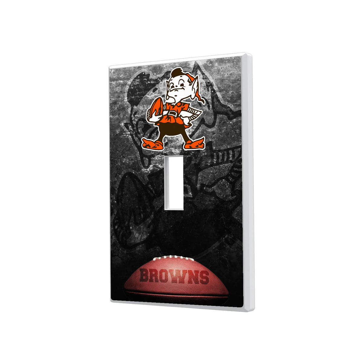 Cleveland Browns Historic Collection Legendary Hidden-Screw Light Switch Plate#Style_Single Toggle