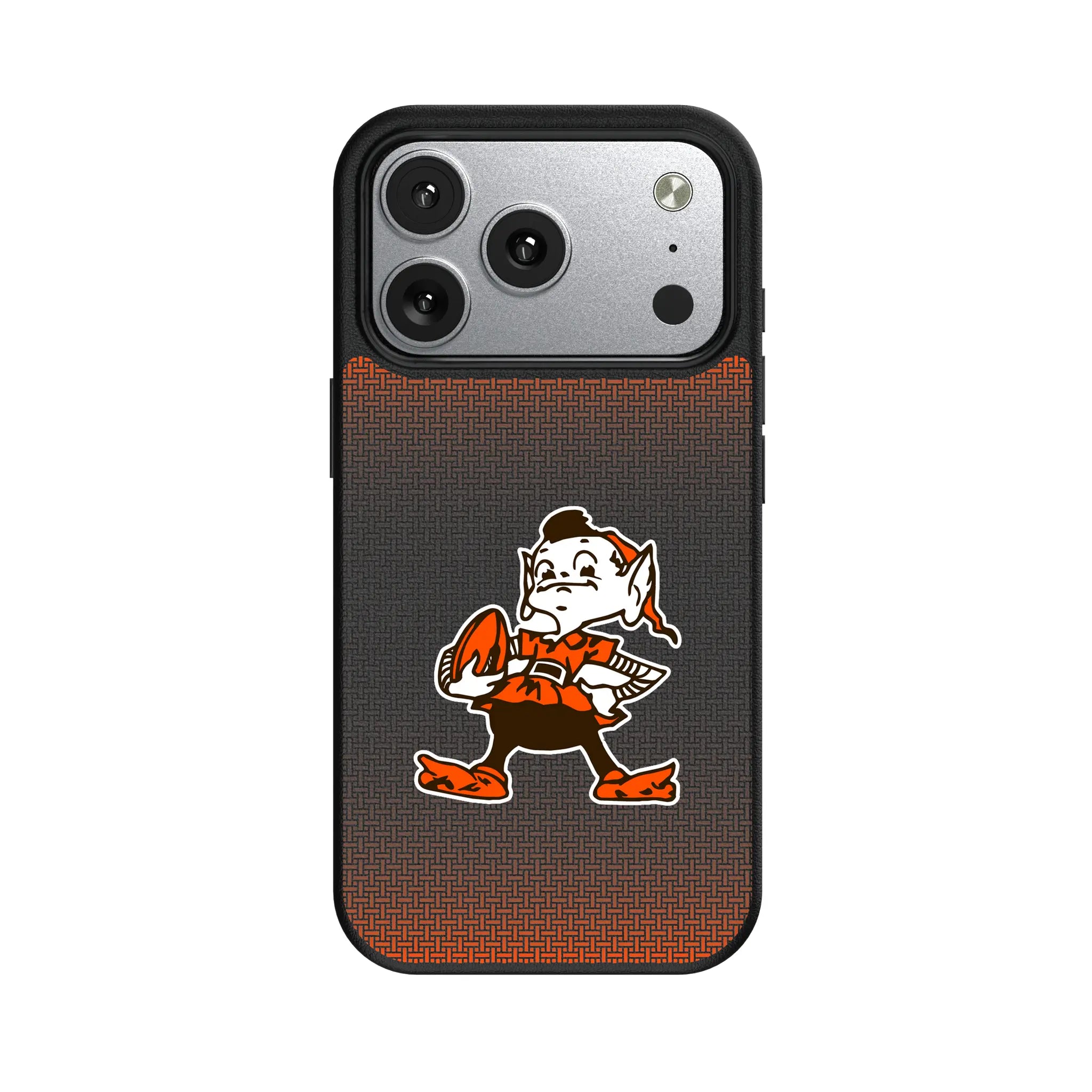 Cleveland Browns Historic Collection Linen iPhone MagSafe Compatible Phone Case for Apple iPhone#Device_iPhone 17 Pro