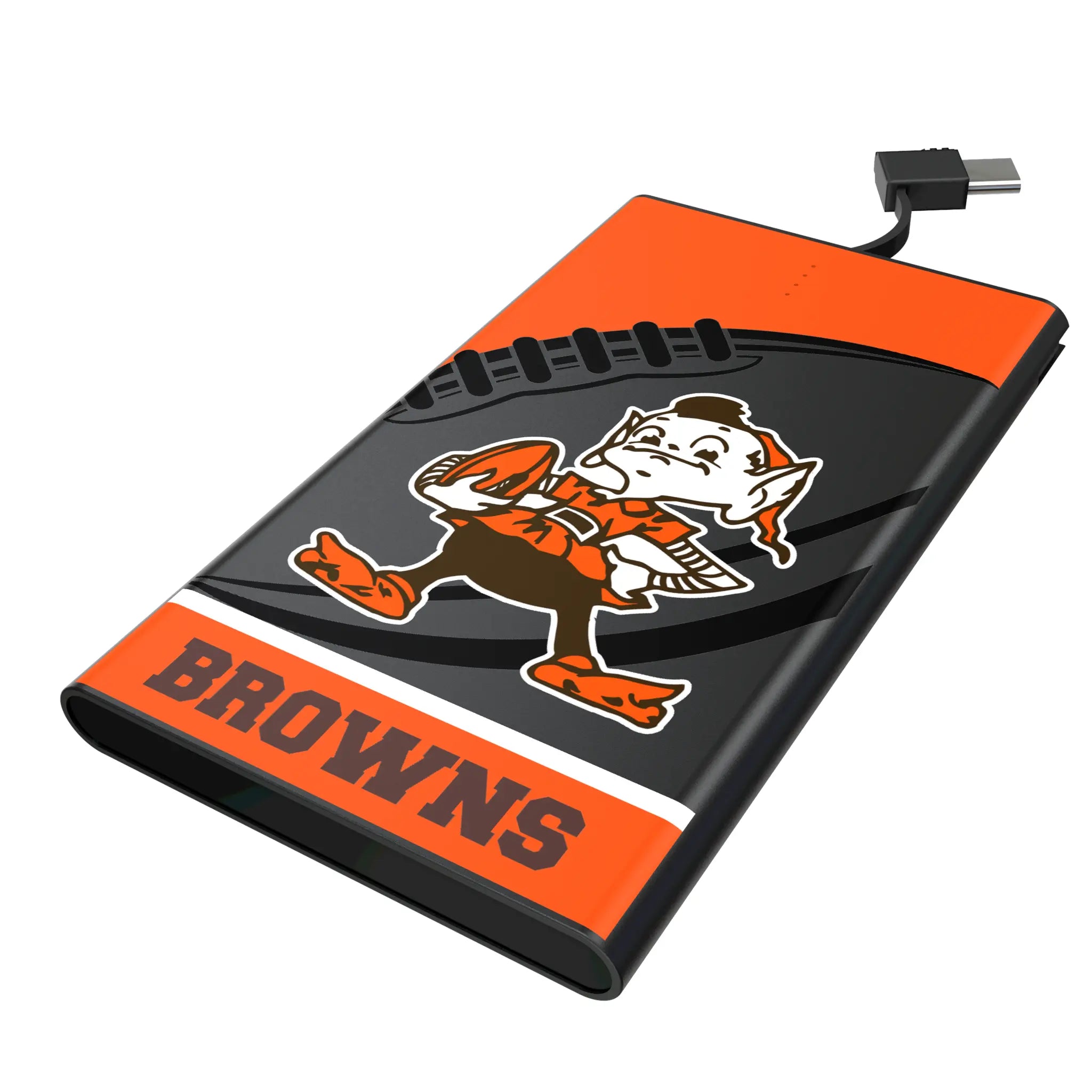 Cleveland Browns Historic Collection Passtime 5000mAh Flat Power Bank