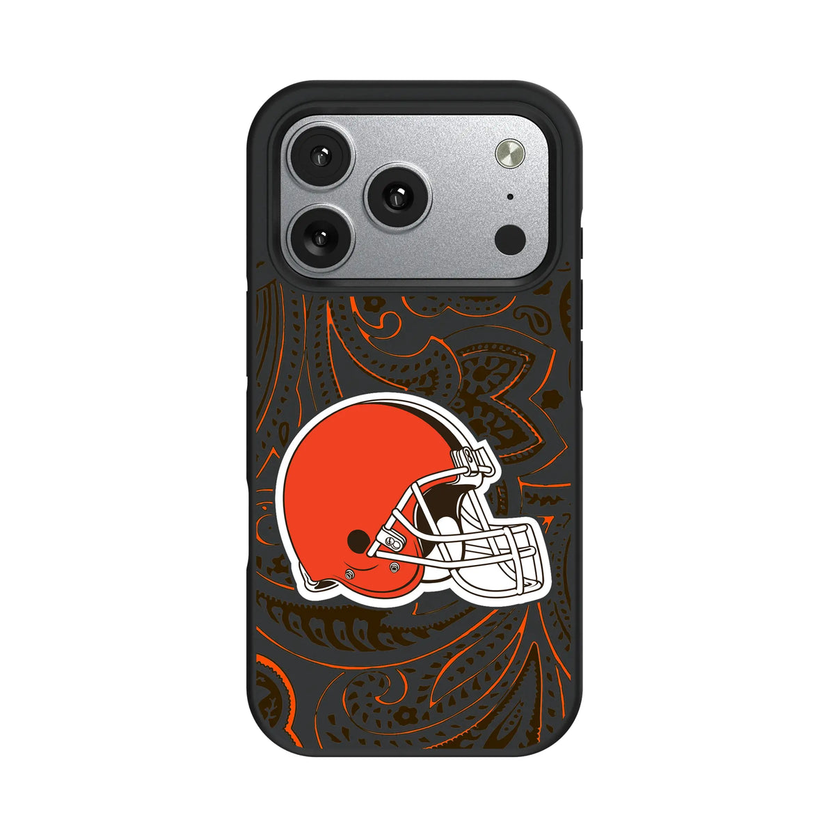 Cleveland Browns Paisley iPhone Bump Phone Case for Apple iPhone#Device_iPhone 17 Pro