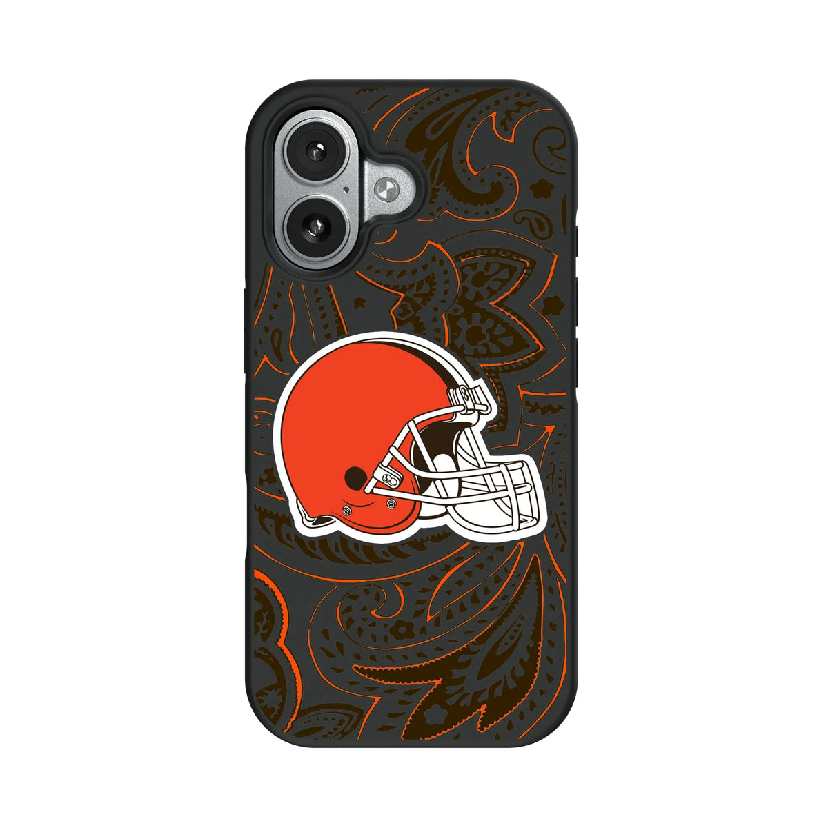 Cleveland Browns Paisley iPhone Bump Phone Case for Apple iPhone#Device_iPhone 17