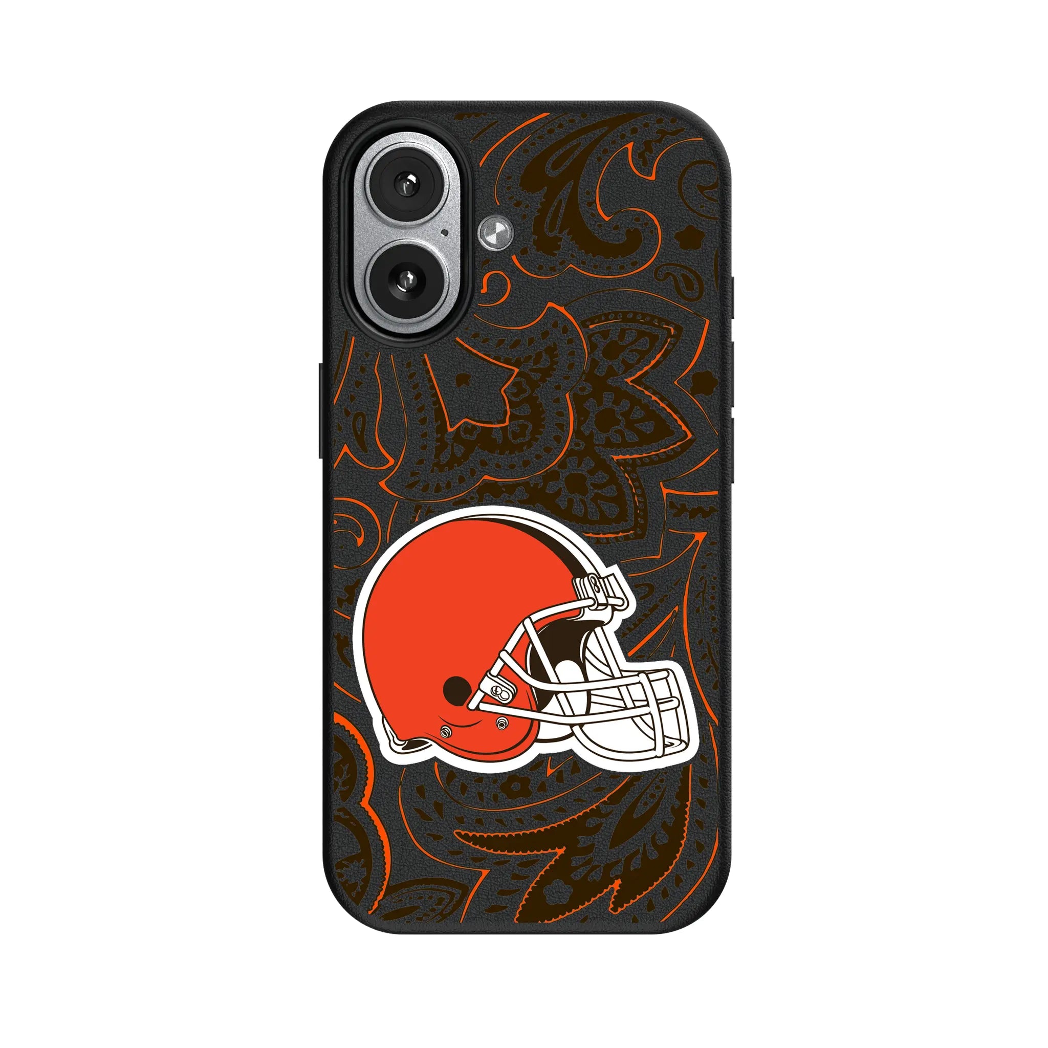 Cleveland Browns Paisley iPhone MagSafe Compatible Phone Case for Apple iPhone#Device_iPhone 17
