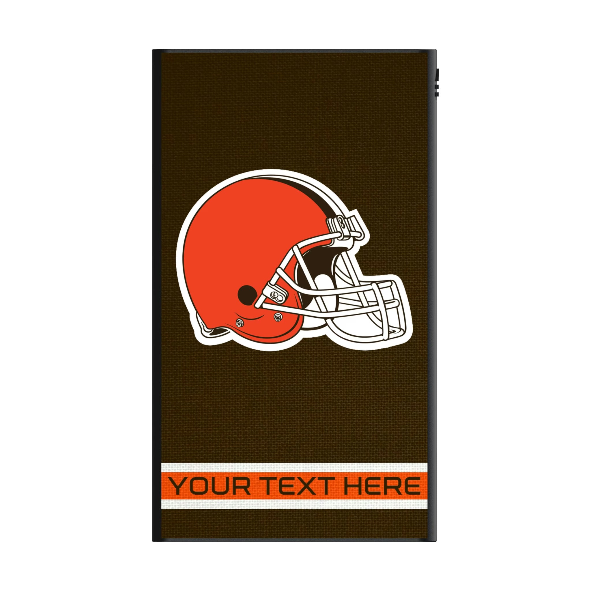 Cleveland Browns Personalized Stripe 5000mAh Flat Powerbank