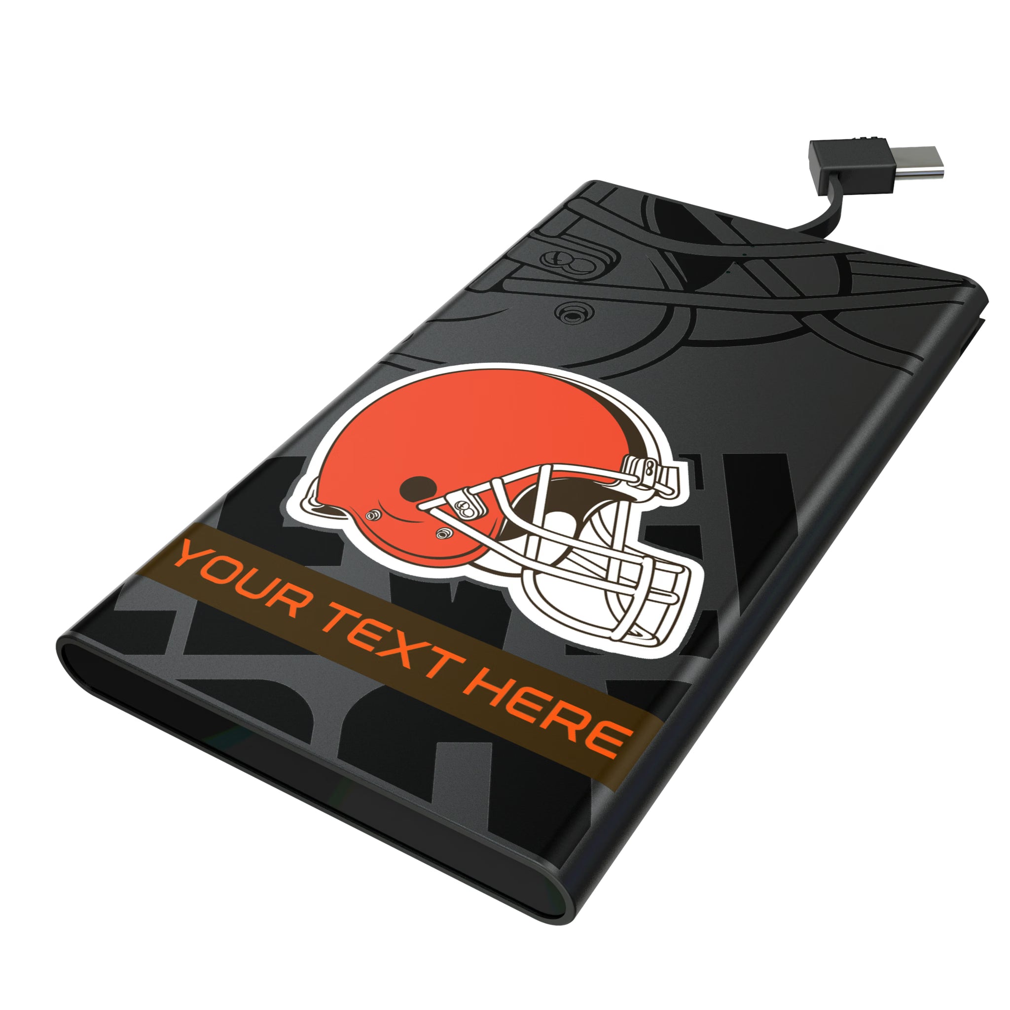 Cleveland Browns Personalized Tilt 5000mAh Flat Powerbank