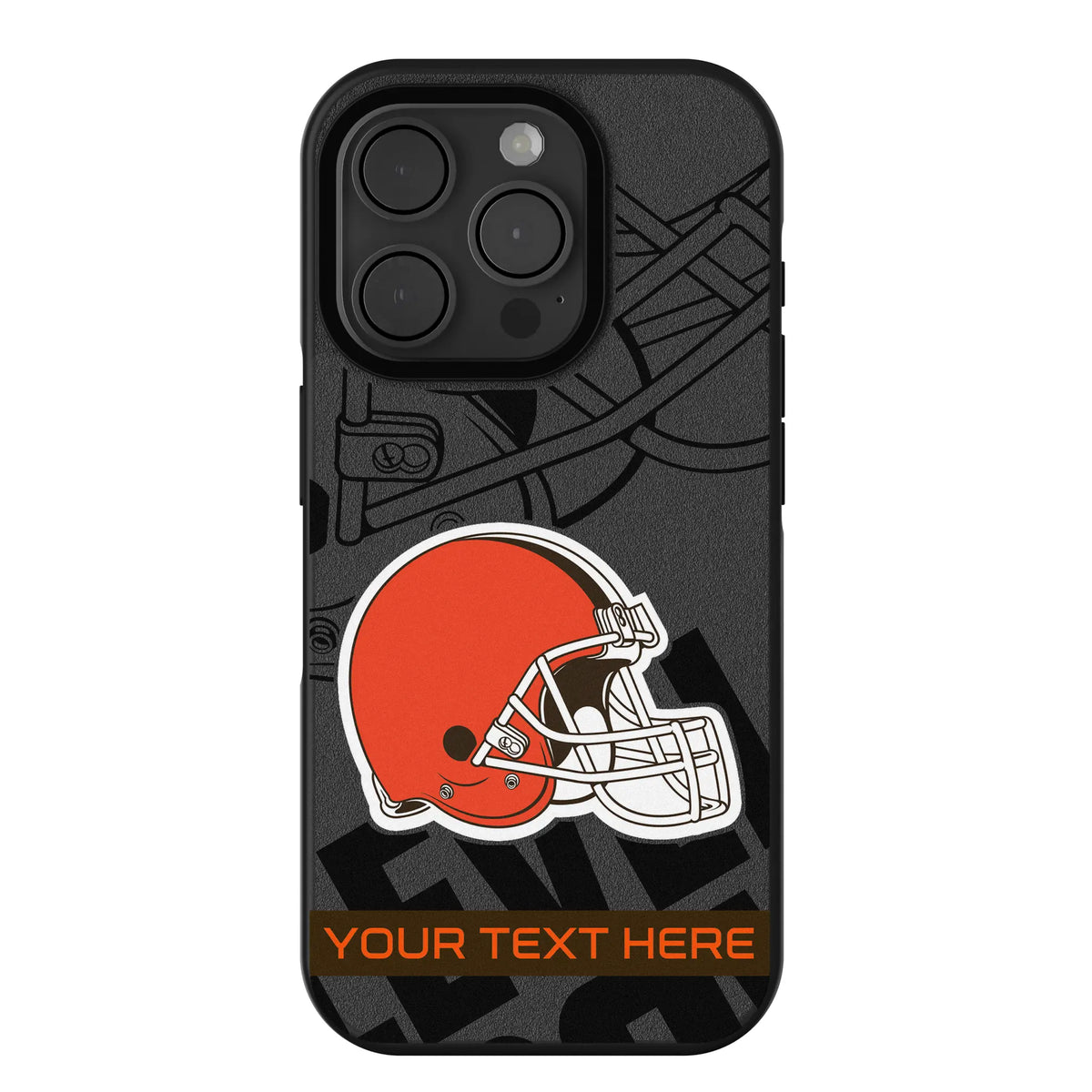 Cleveland Browns Personalized Tilt iPhone Bump Phone Case for Apple iPhone