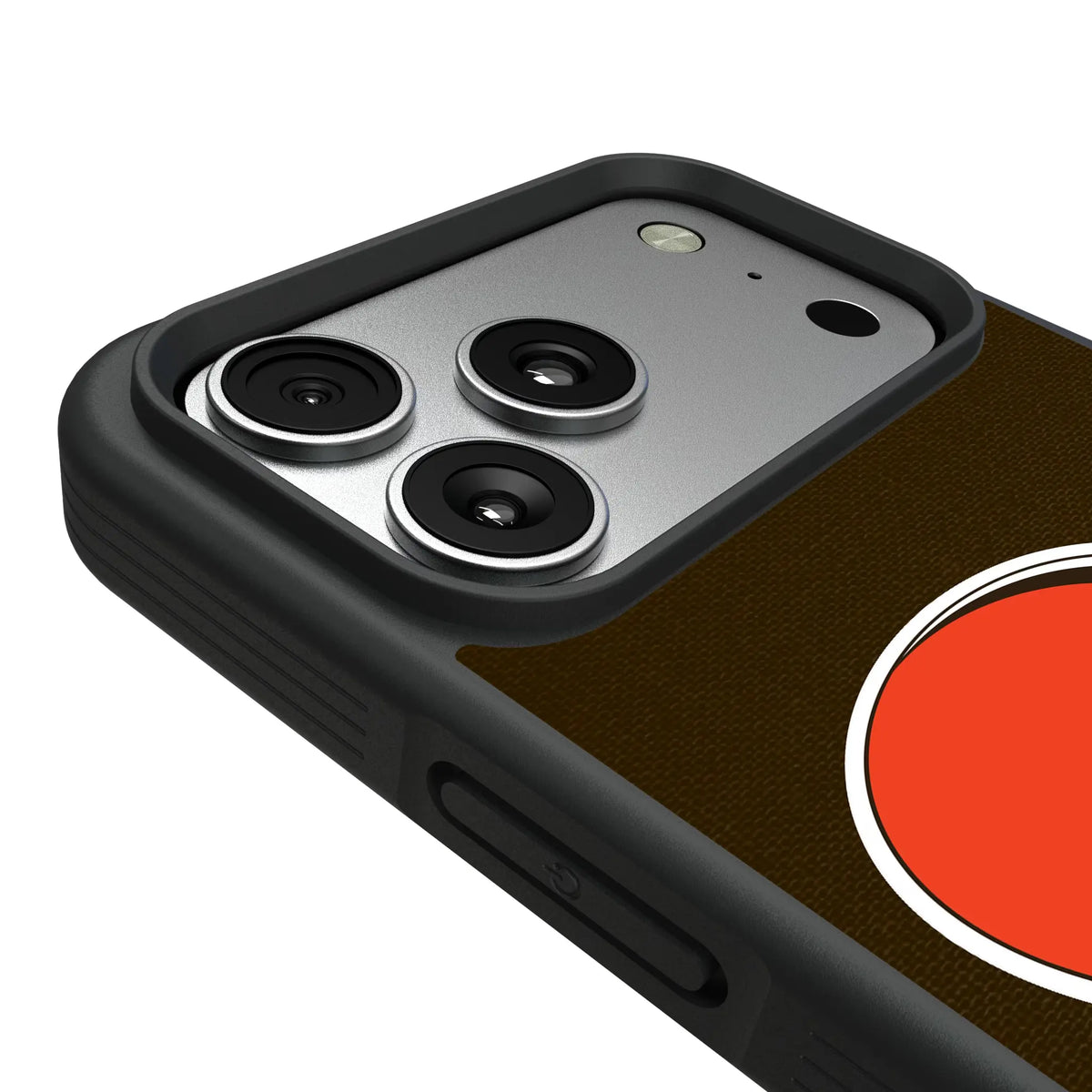 Cleveland Browns Stripe iPhone Bump Phone Case for Apple iPhone - Detail#Device_iPhone 17 Pro Max