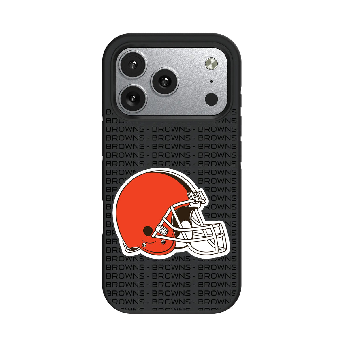Cleveland Browns Text Backdrop iPhone Bump Phone Case for Apple iPhone#Device_iPhone 17 Pro